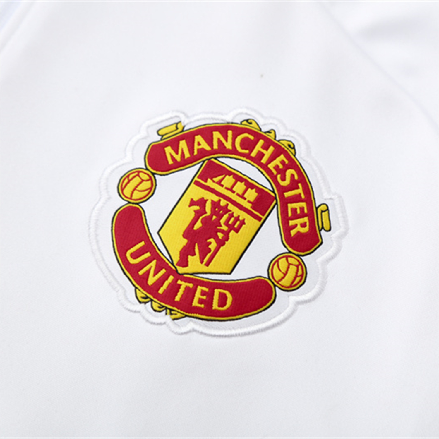 TKH-turbokithub-Manchester United 25-26 Kid Long Sleeves Training Set - White Top & Black Pants