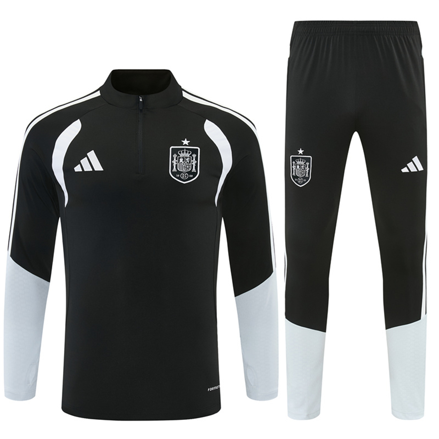 TKH-turbokithub-Spain 2026 Long Sleeve Training Set - Black Top & Black Pants