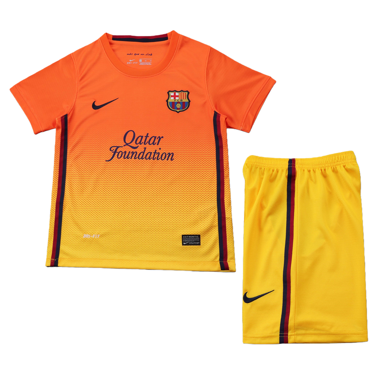 TKH-turbokithub-Retro Barcelona 2012-13 Away Kids Kit