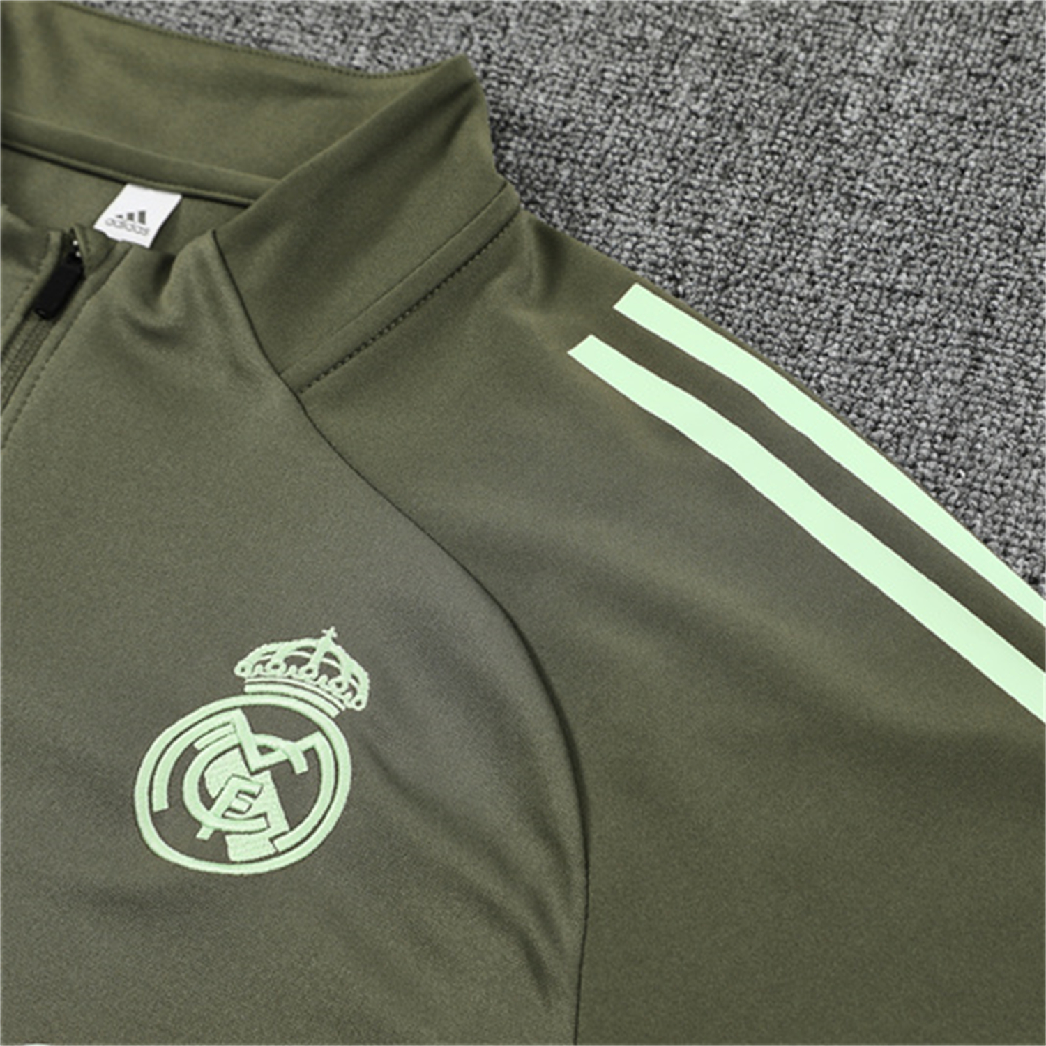 TKH-turbokithub-Real Madrid 25-26 Long Sleeve Training Set - Army Green Top & Pants