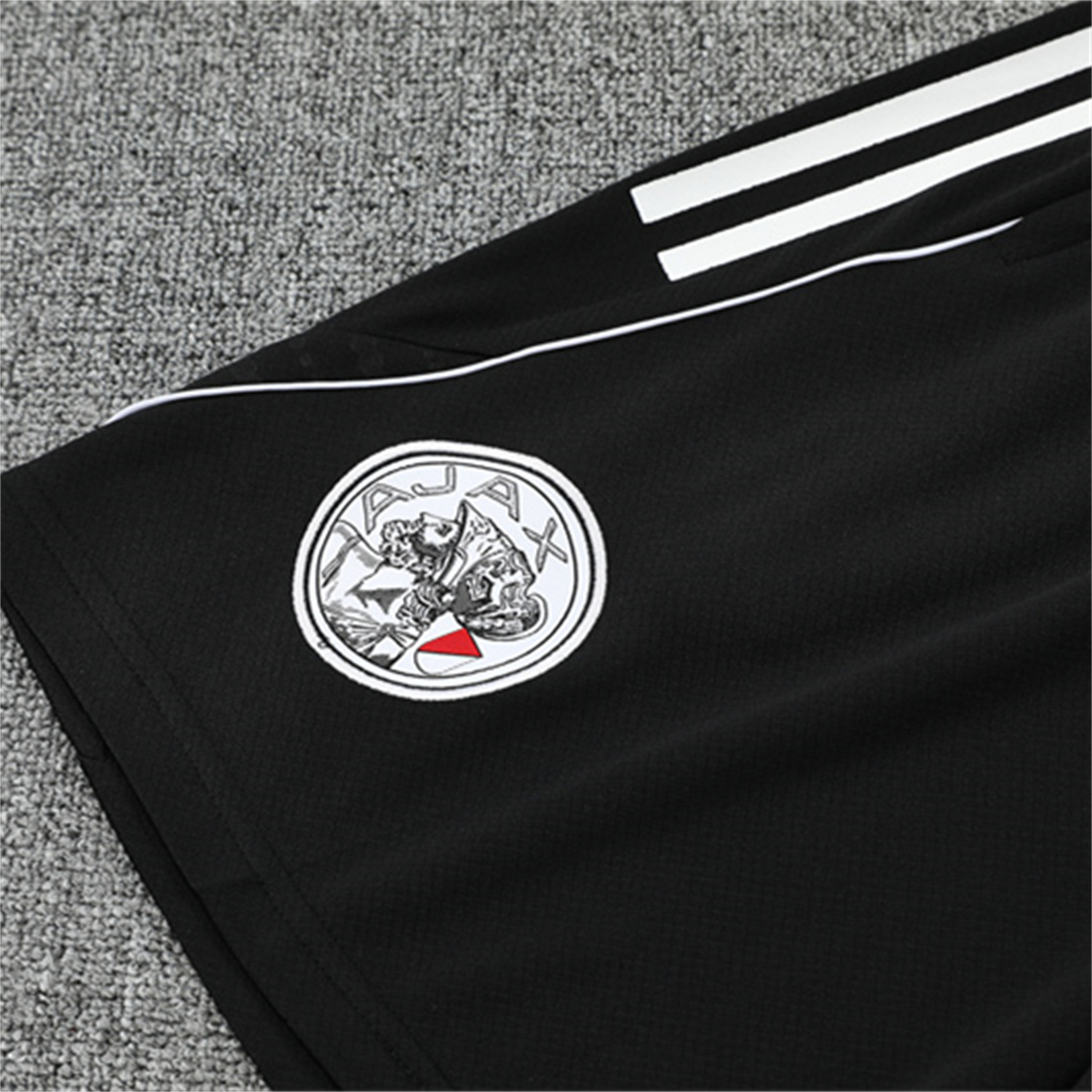 TKH-turbokithub-Ajax 25-26 Short-Sleeve Training Set - Black Top and Black Shorts
