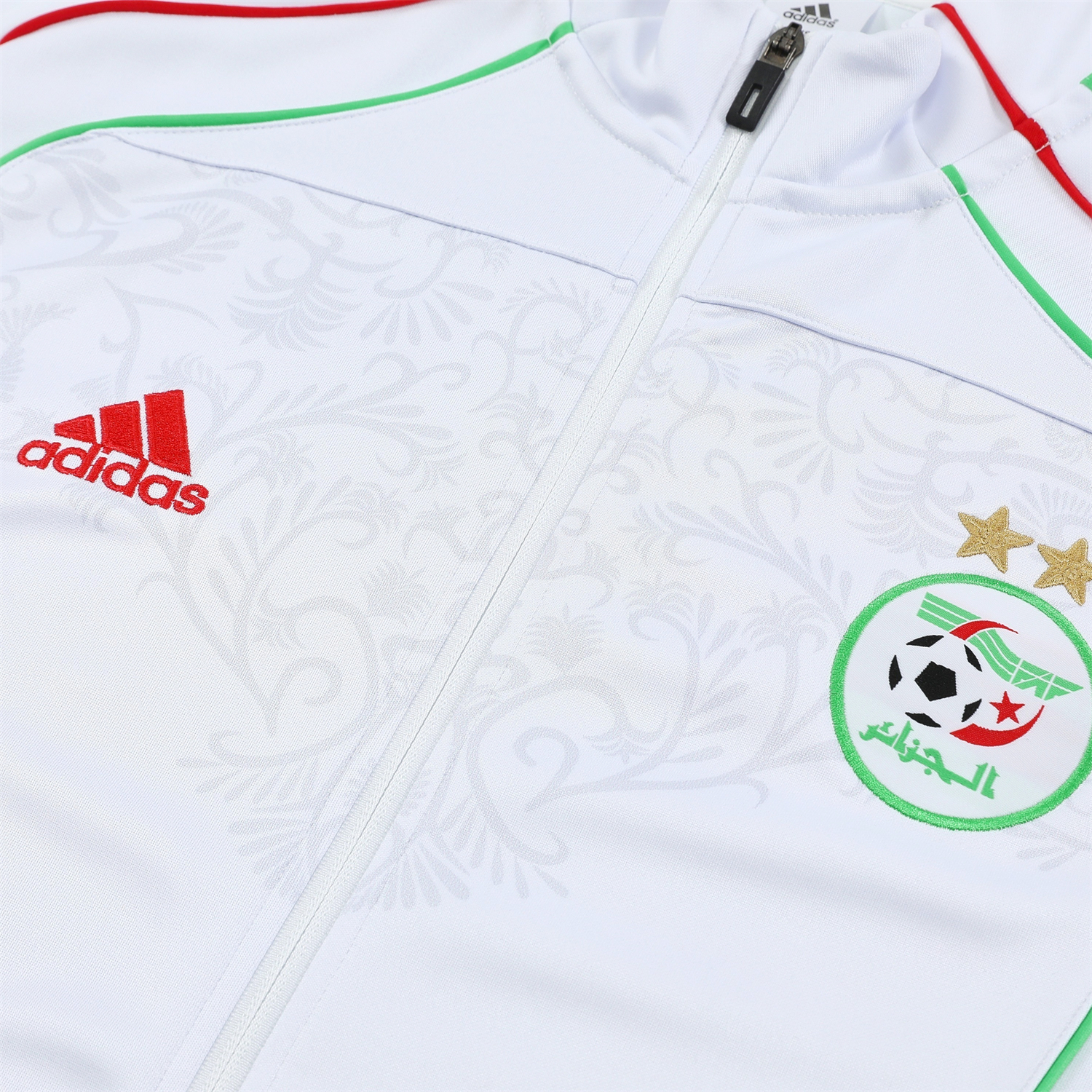 TKH-turbokithub-Algeria 2026 Long Sleeve Training Set - White Top and Black Pants