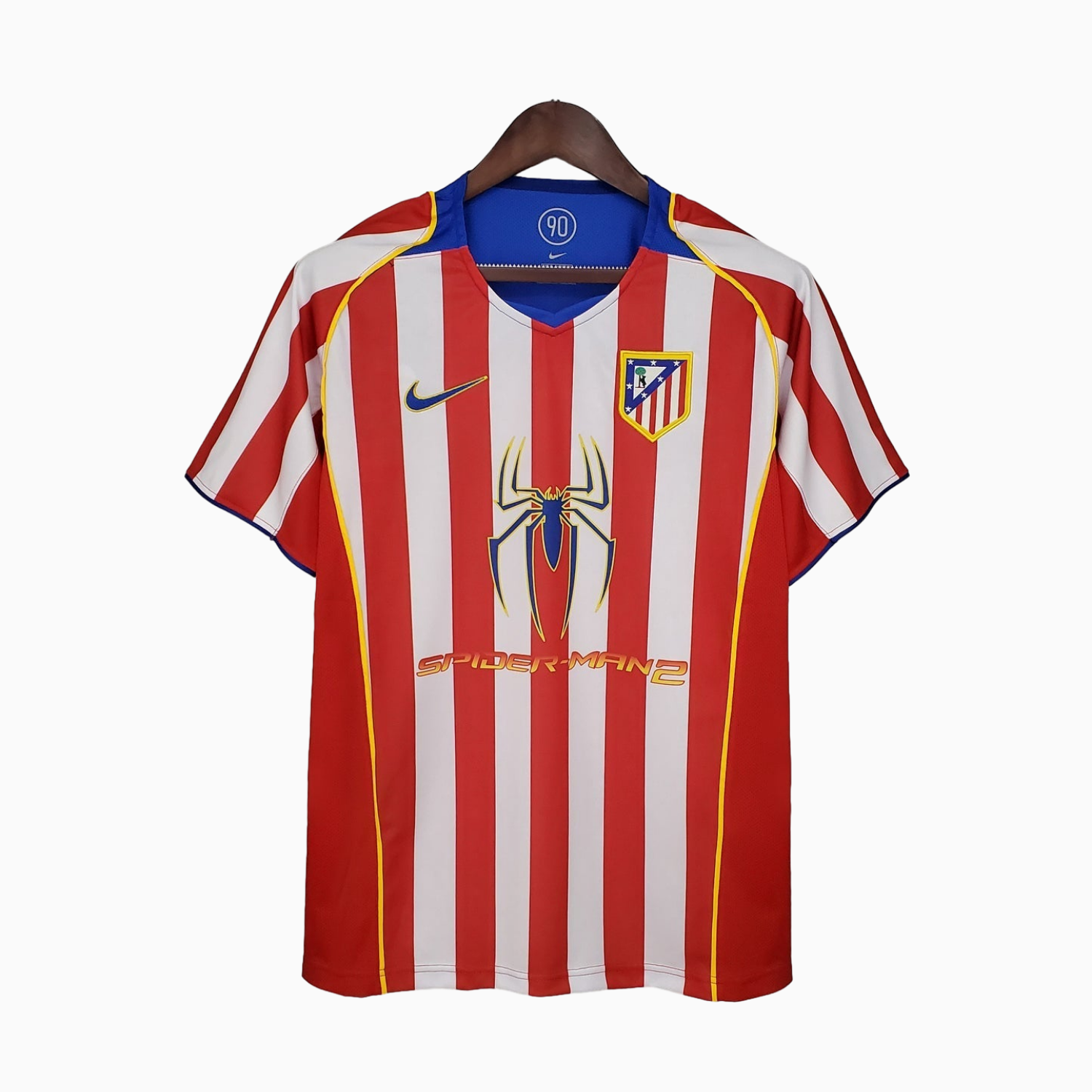 TKH-turbokithub-Retro Atletico Madrid 2004-05 Home Stadium Jersey - S.p.i.d.e.r M.a.n