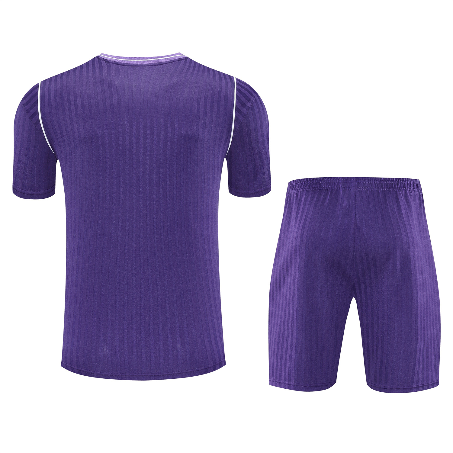 TKH-turbokithub-Real Madrid 25-26 Short-Sleeve Training Set - Pure Purple Top & Purple Shorts