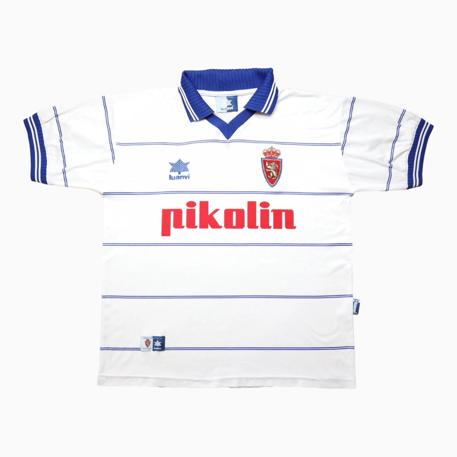 TKH-turbokithub-Retro Real Zaragoza 2000-01 Home Jersey