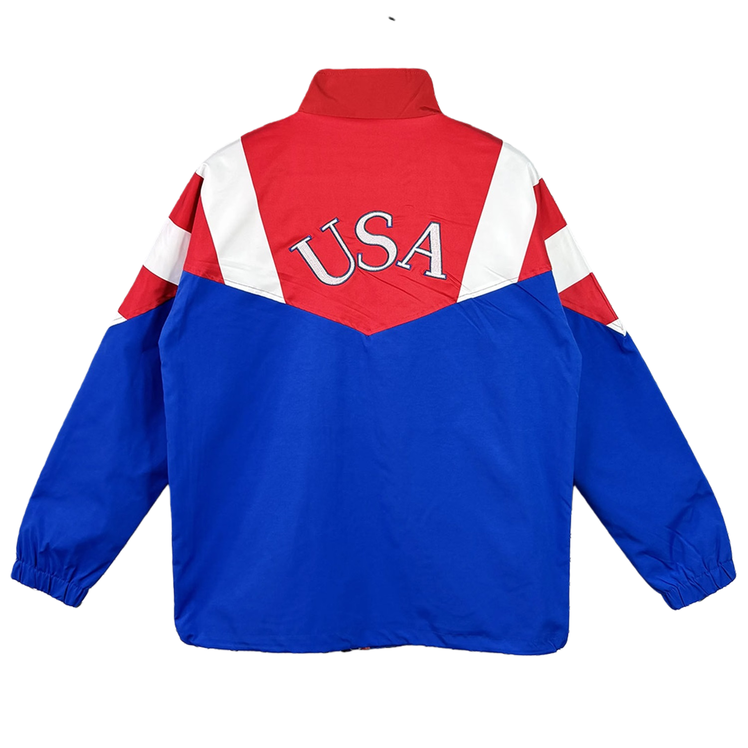 TKH-turbokithub-Retro United States USA 1994 Windbreaker - Blue With Red