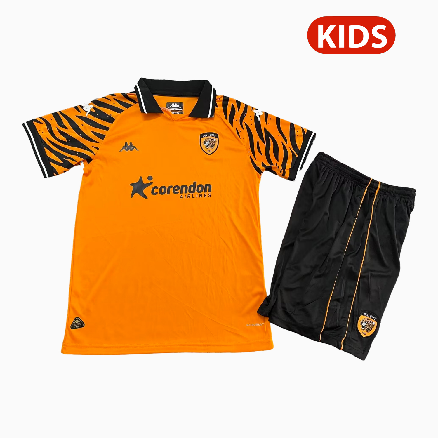 TKH-turbokithub-Hull City 25-26 Home Kids Kit