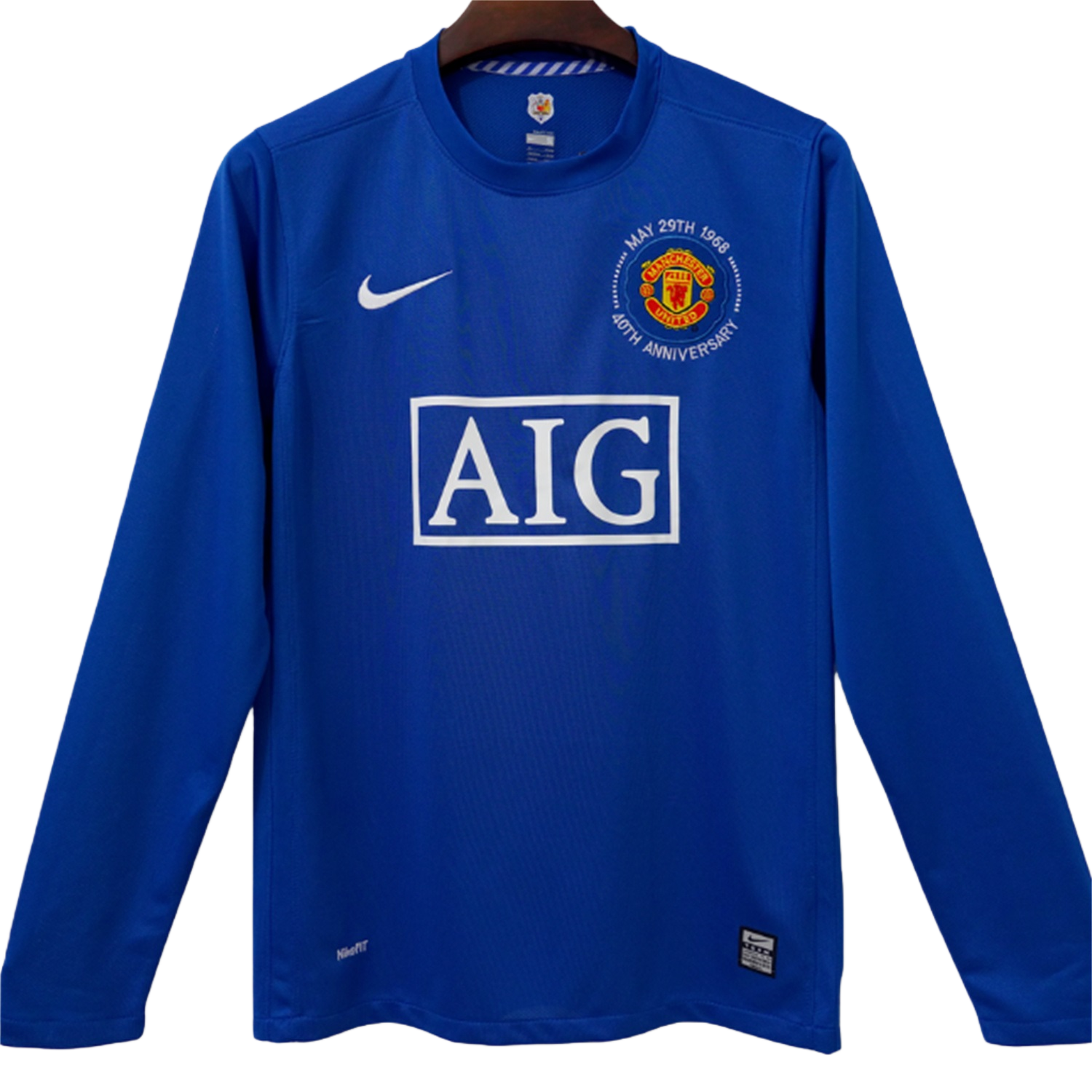 TKH-turbokithub-Retro Manchester United 08-09 Third 40th Anniversary Long Sleeve Jersey