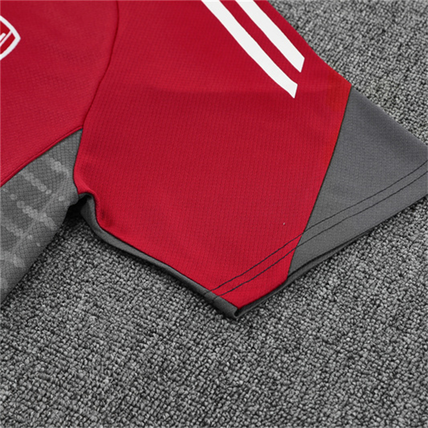 TKH-turbokithub-Arsenal 25-26 Kids Short-Sleeve Training Set - Red Top & Green Shorts
