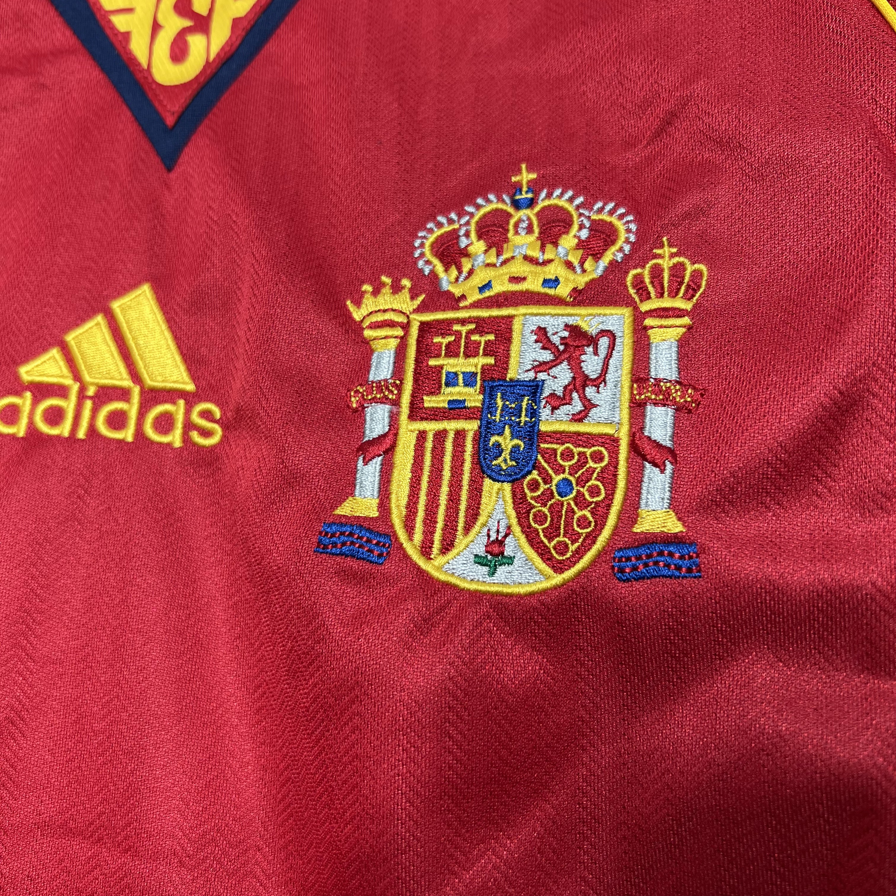 TKH-turbokithub-Retro Spain 1998 Home Stadium Jersey