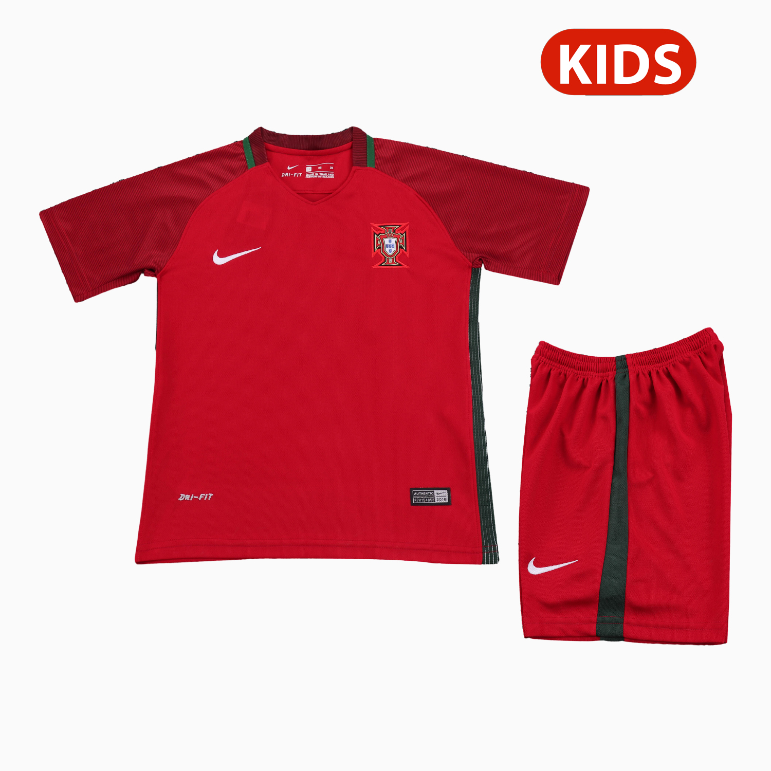 TKH-turbokithub-Retro Portugal 2016 Home Kids Kit