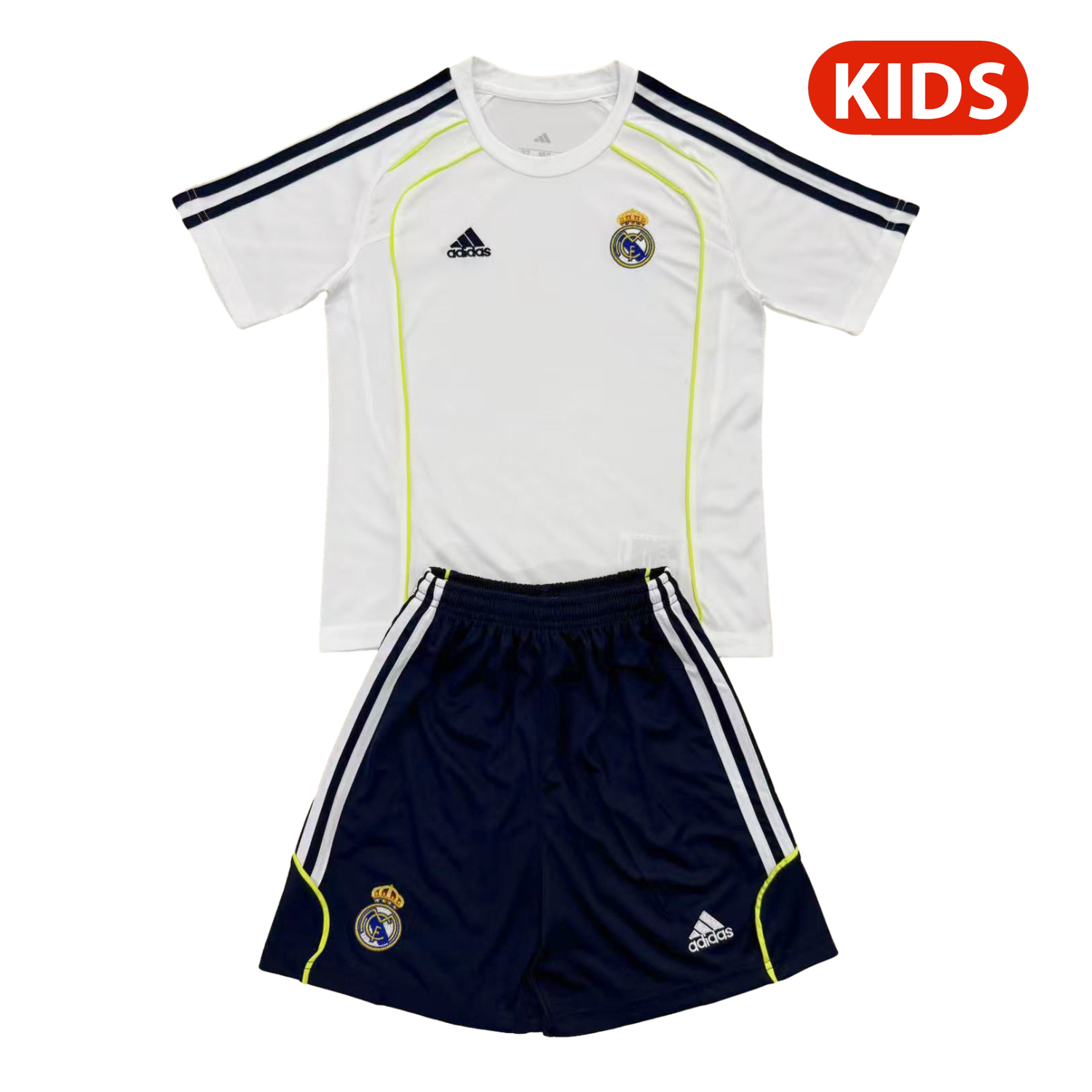 TKH-turbokithub-Real Madrid 25-26 T90 Throwback White Training Kids Kit