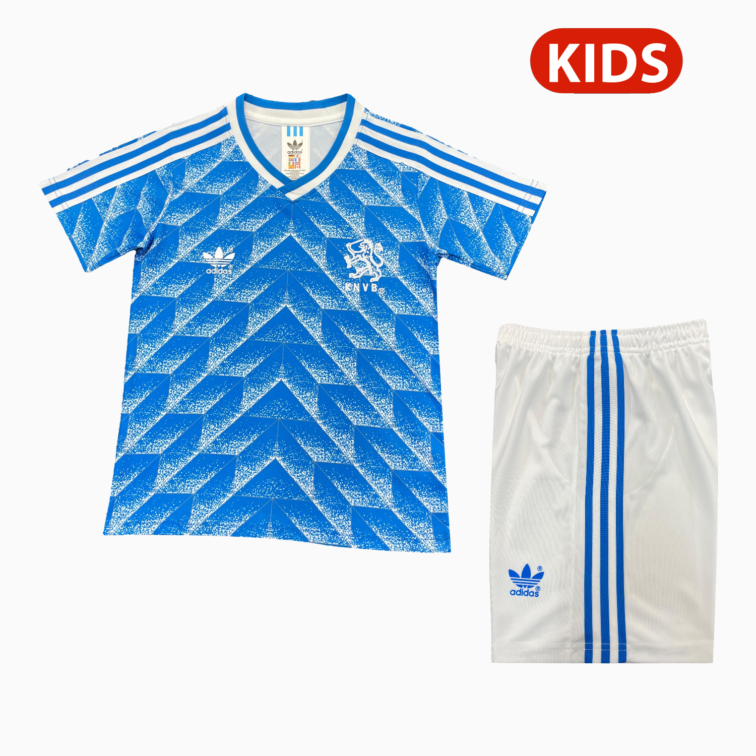TKH-turbokithub-Retro Netherlands 1988 Away Kids Kit