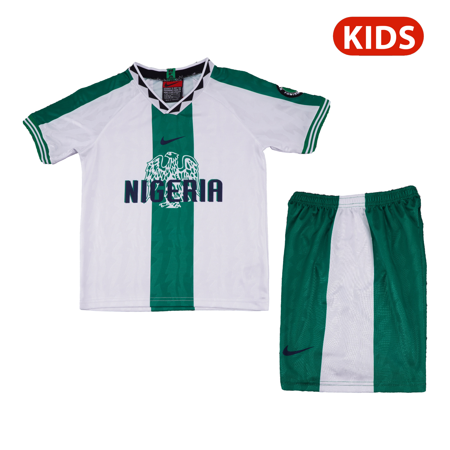 TKH-turbokithub-Retro Nigeria 1996 Away Kids Kit
