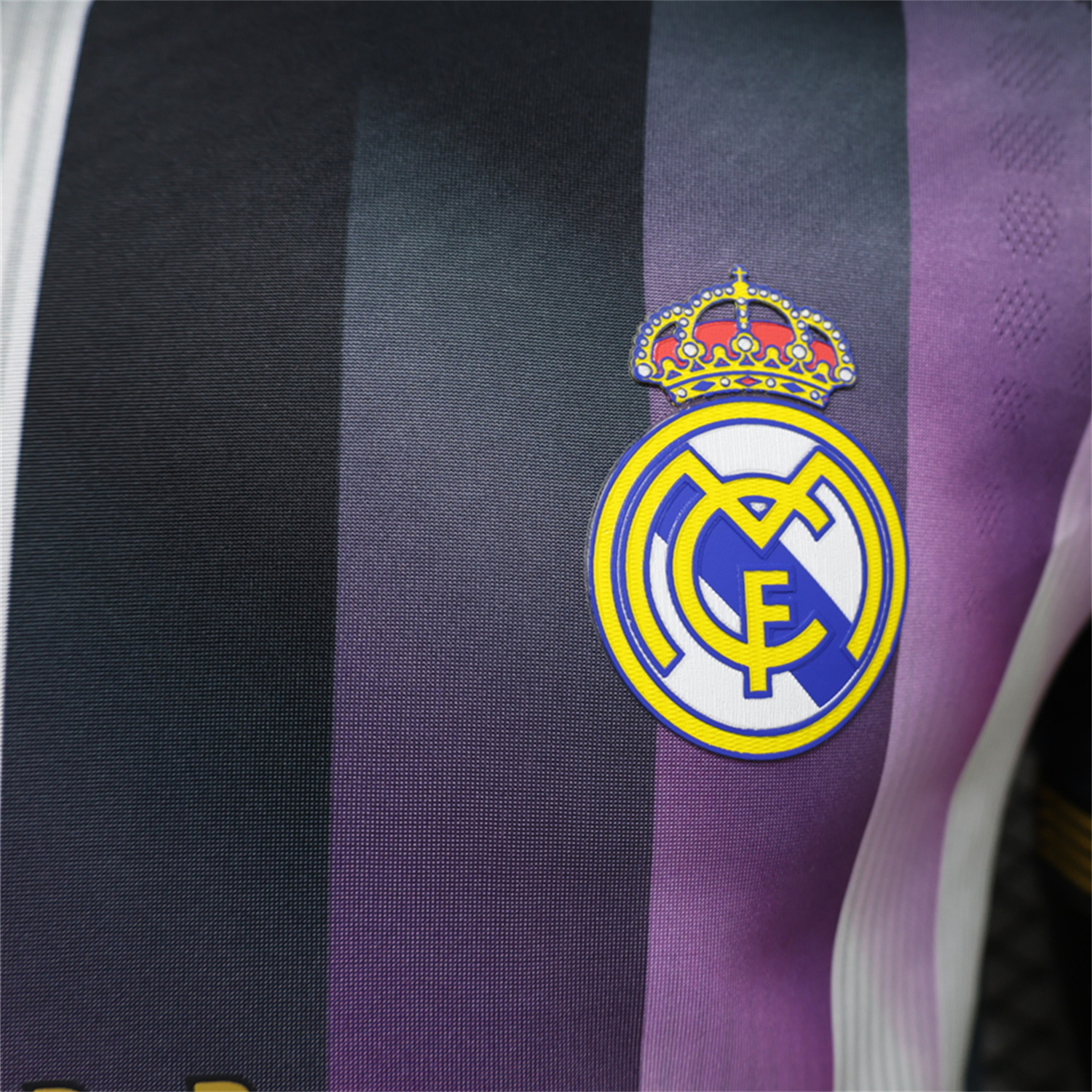 TKH-turbokithub-Real Madrid 26-27 Black White Gradient Purple Special Jersey - Player Version