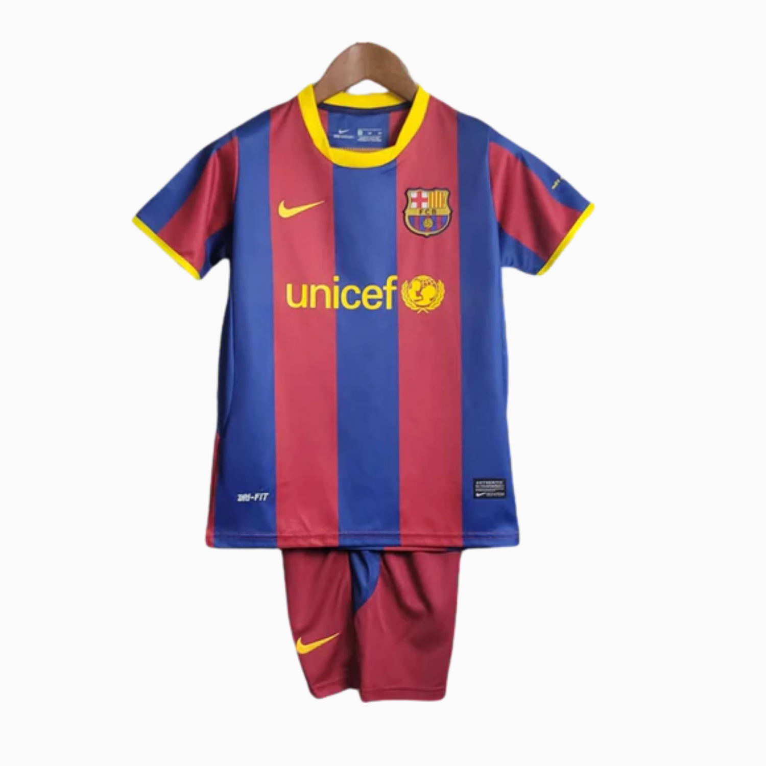 TKH-turbokithub-Retro Barcelona 2009-10 Home Stadium Kids Kit