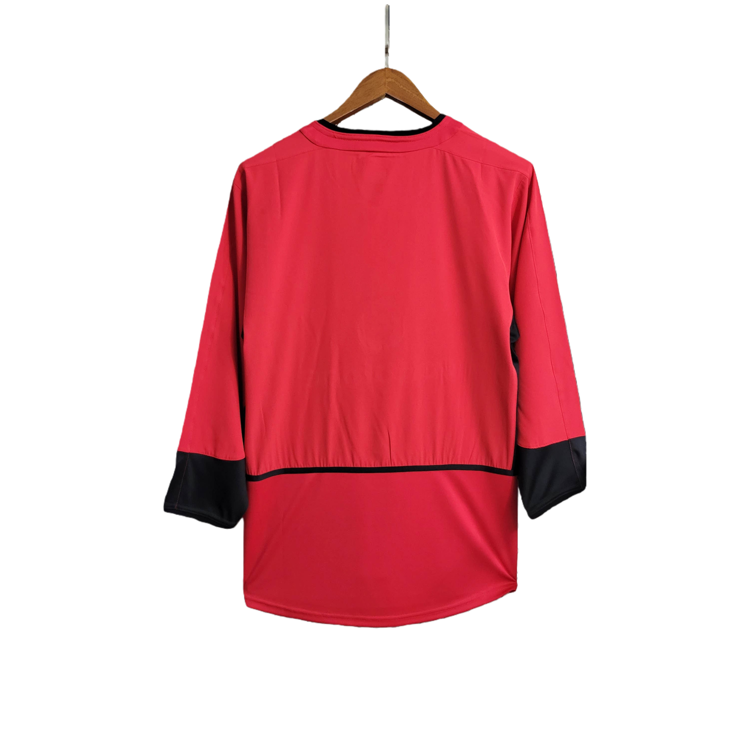 TKH-turbokithub-Retro Manchester United 02-04 Home Long Sleeve Jersey
