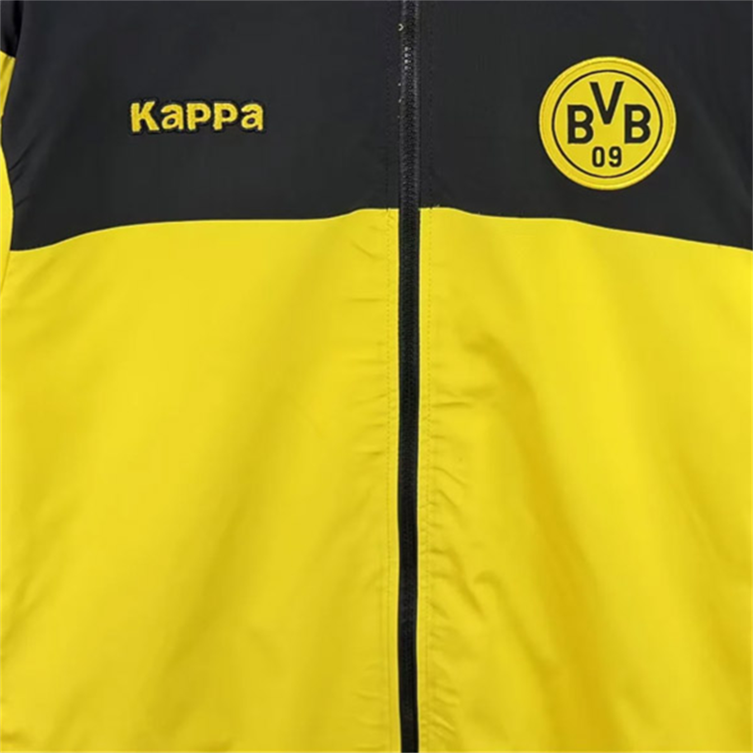 TKH-turbokithub-Retro Dortmund 2011-12 Windbreaker Jacket - Bright Yellow