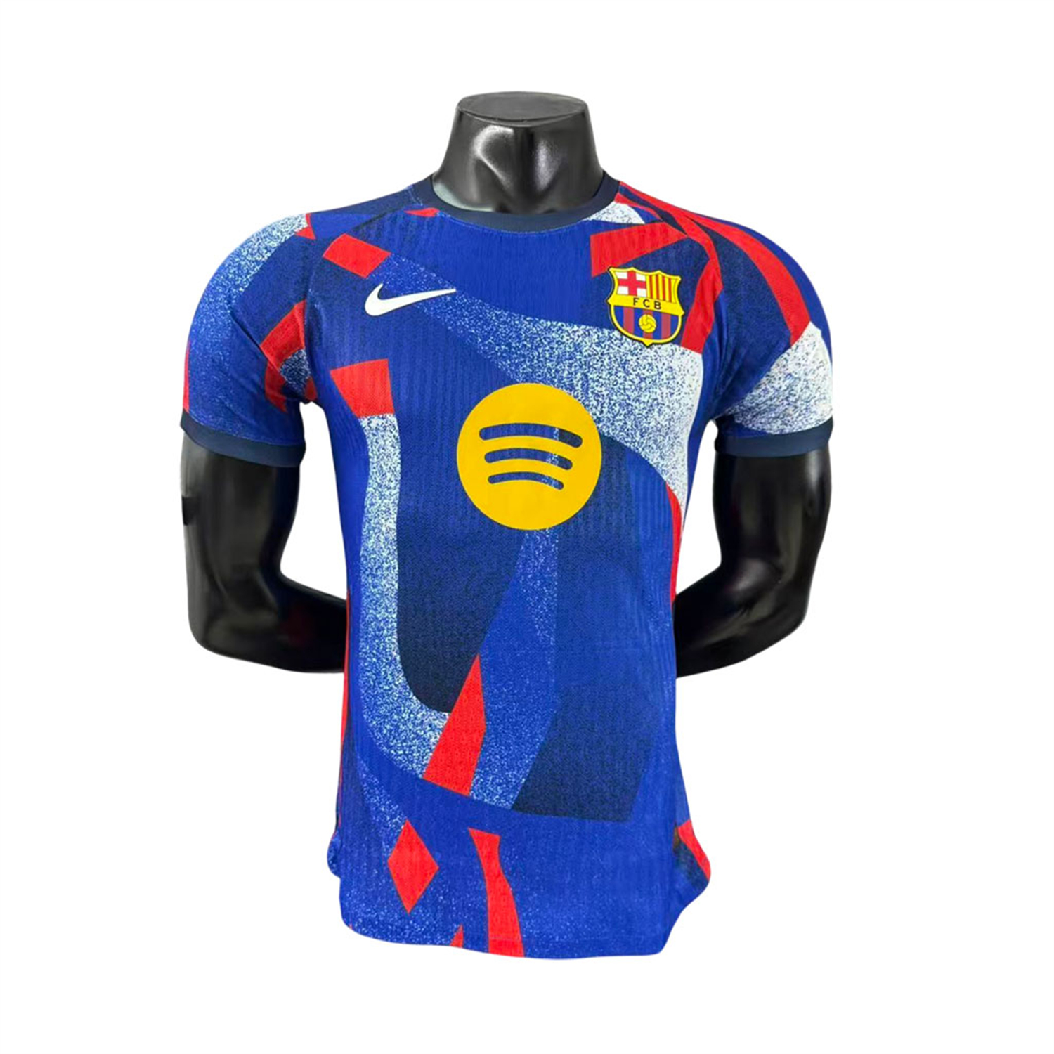 TKH-turbokithub-Barcelona 25-26 Blue And Red Pre-Match Jersey - Player Version