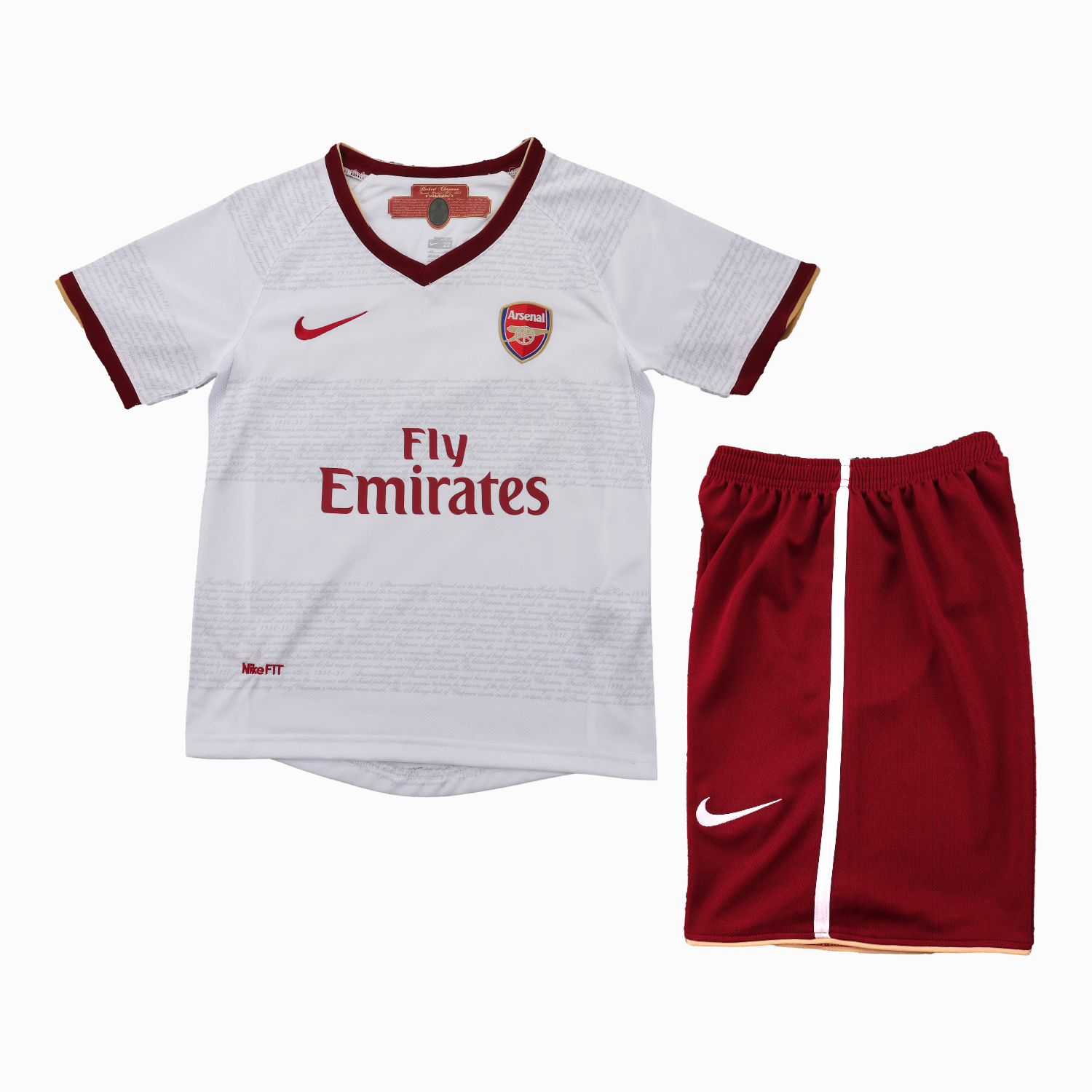 TKH-turbokithub-Retro Arsenal 2007-08 Away Kids Kit