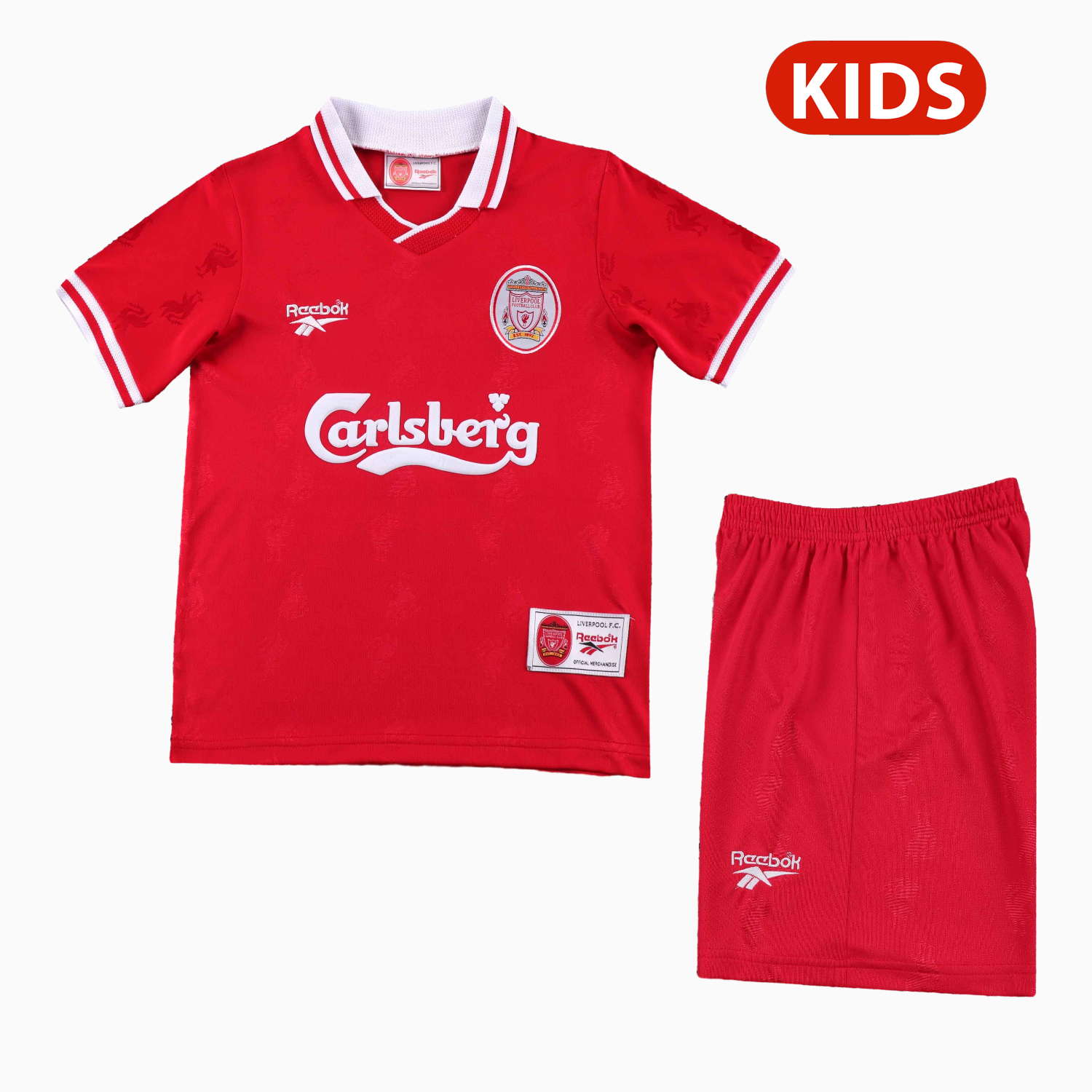 TKH-turbokithub-Retro Liver.pool 1996-97 Home Kids Kit
