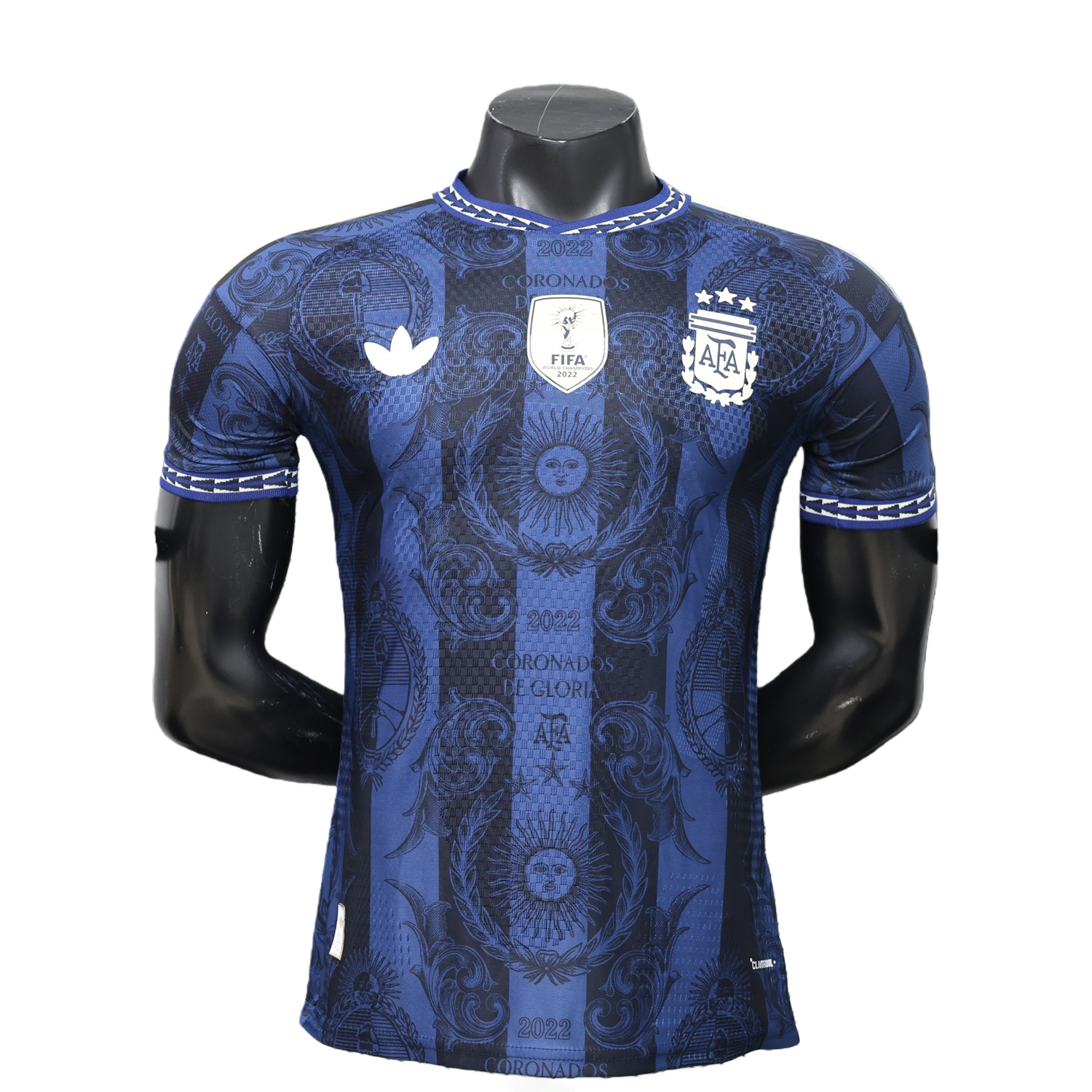 TKH-turbokithub-Argentina 2026 Dark Blue And Black Pattern Sun Special Edition Jersey - Player Version