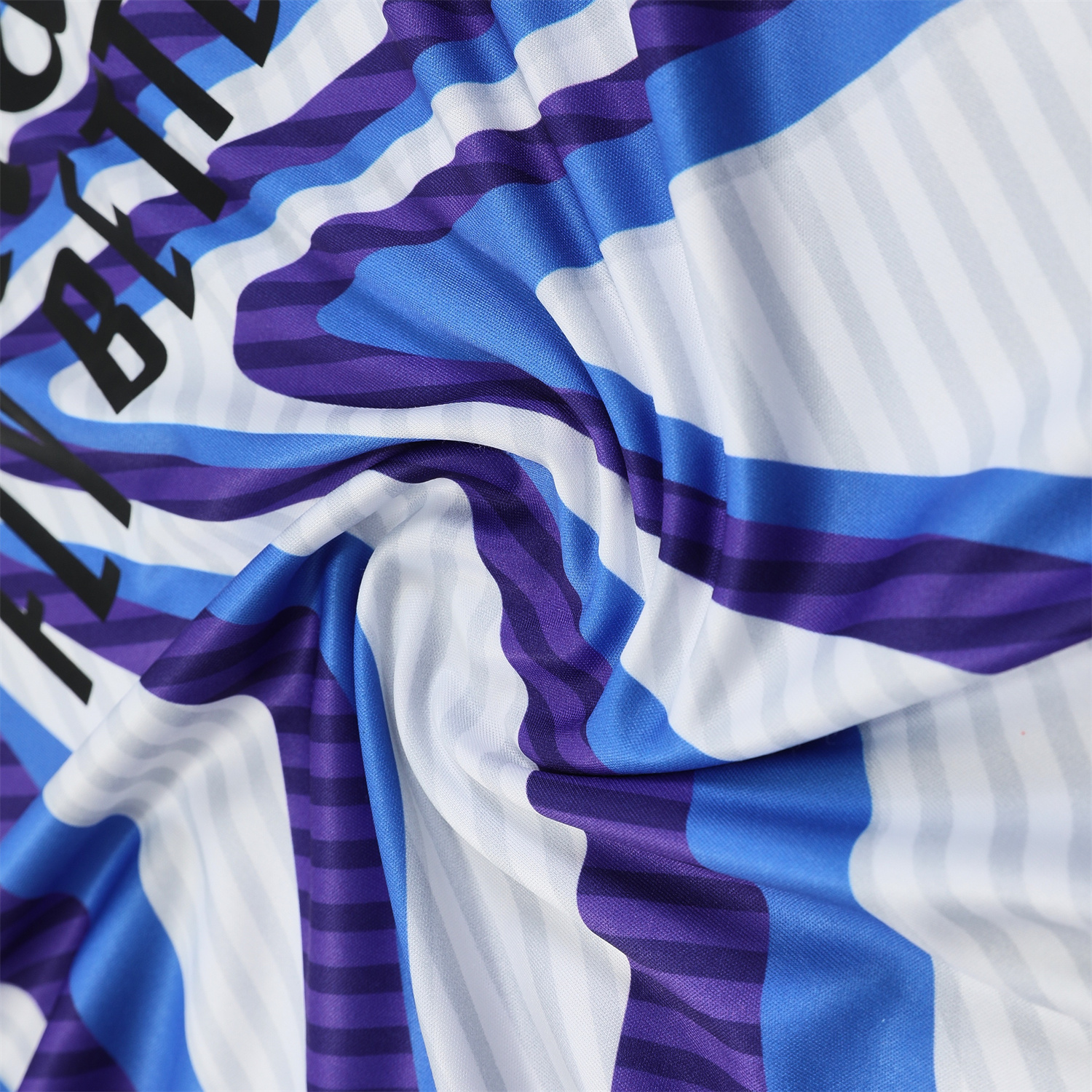TKH-turbokithub-Real Madrid 25-26 Vest Training Set - Blue Purple Curve Pattern Vest & Black Shorts