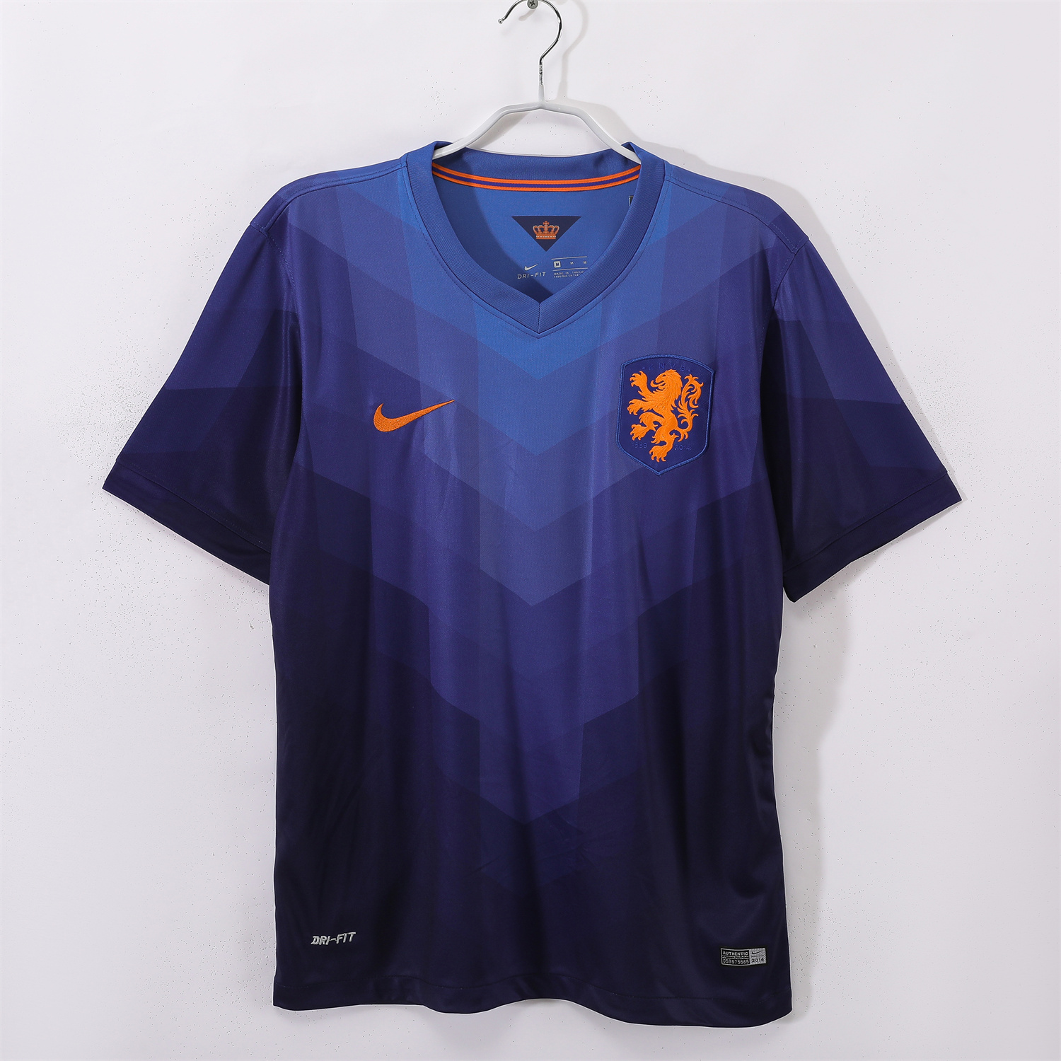 TKH-turbokithub-Retro Netherlands 2014 Away Blue Jersey