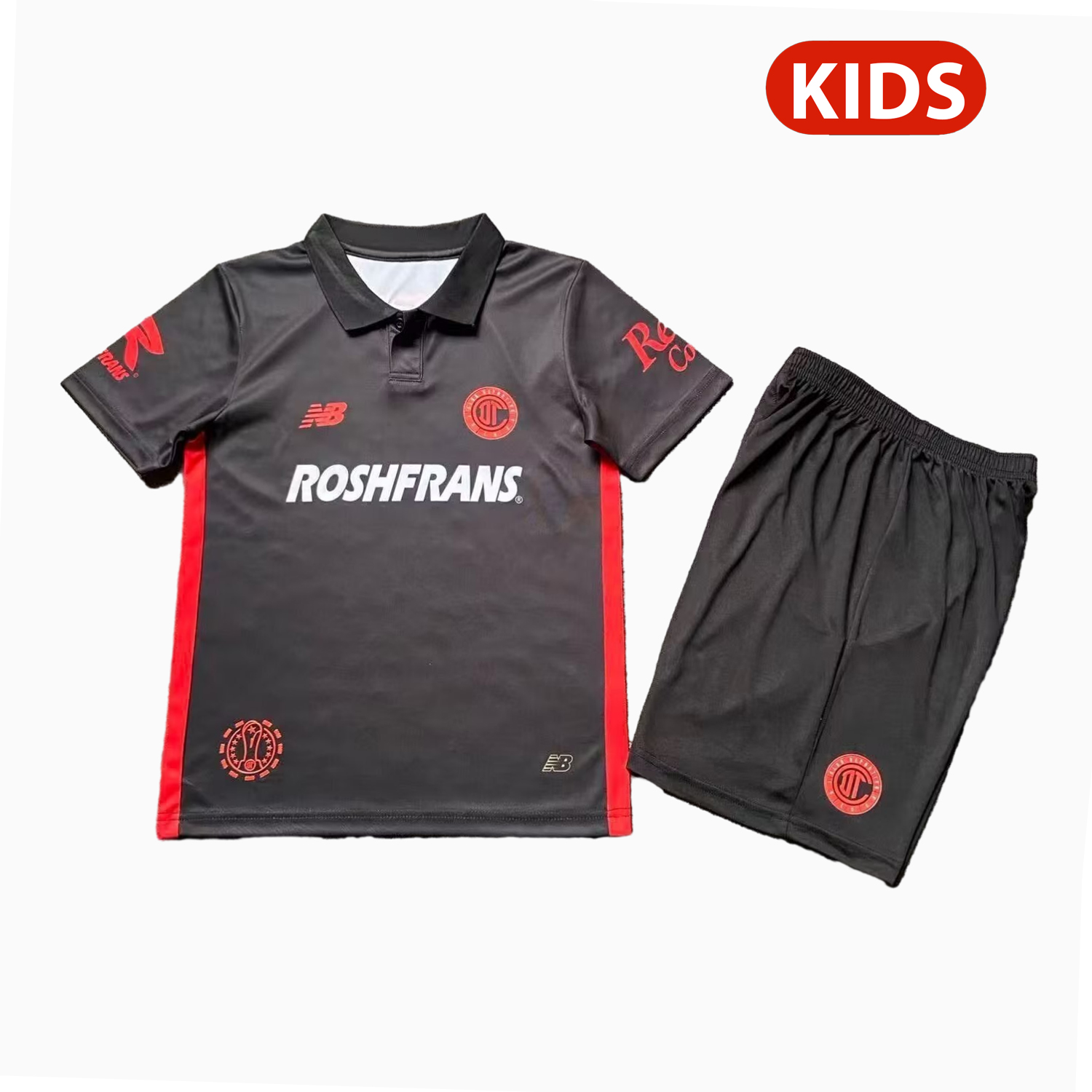 TKH-turbokithub-Toluca 25-26 Third Black Kids Kit