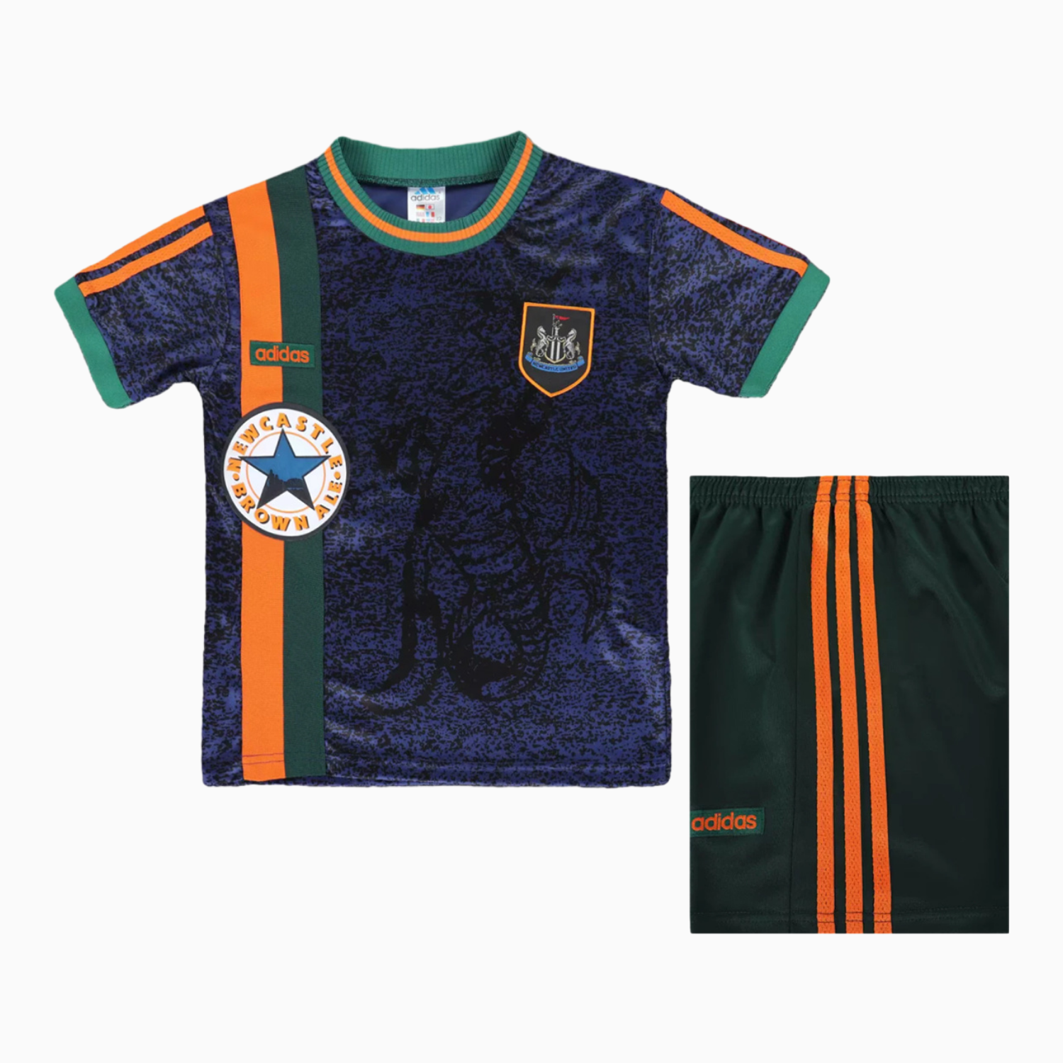TKH-turbokithub-Retro Newcastle United 1997-98 Away Kids Kit