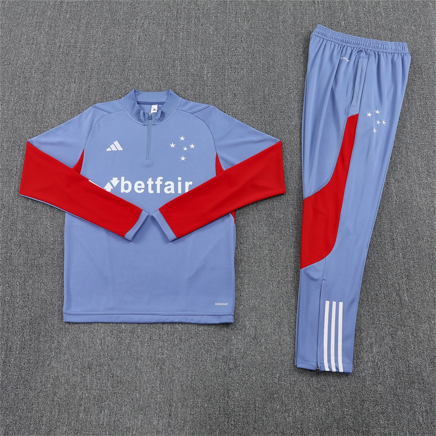 TKH-turbokithub-Cruzeiro 25-26 Long Sleeve Training Set - Blue Grey