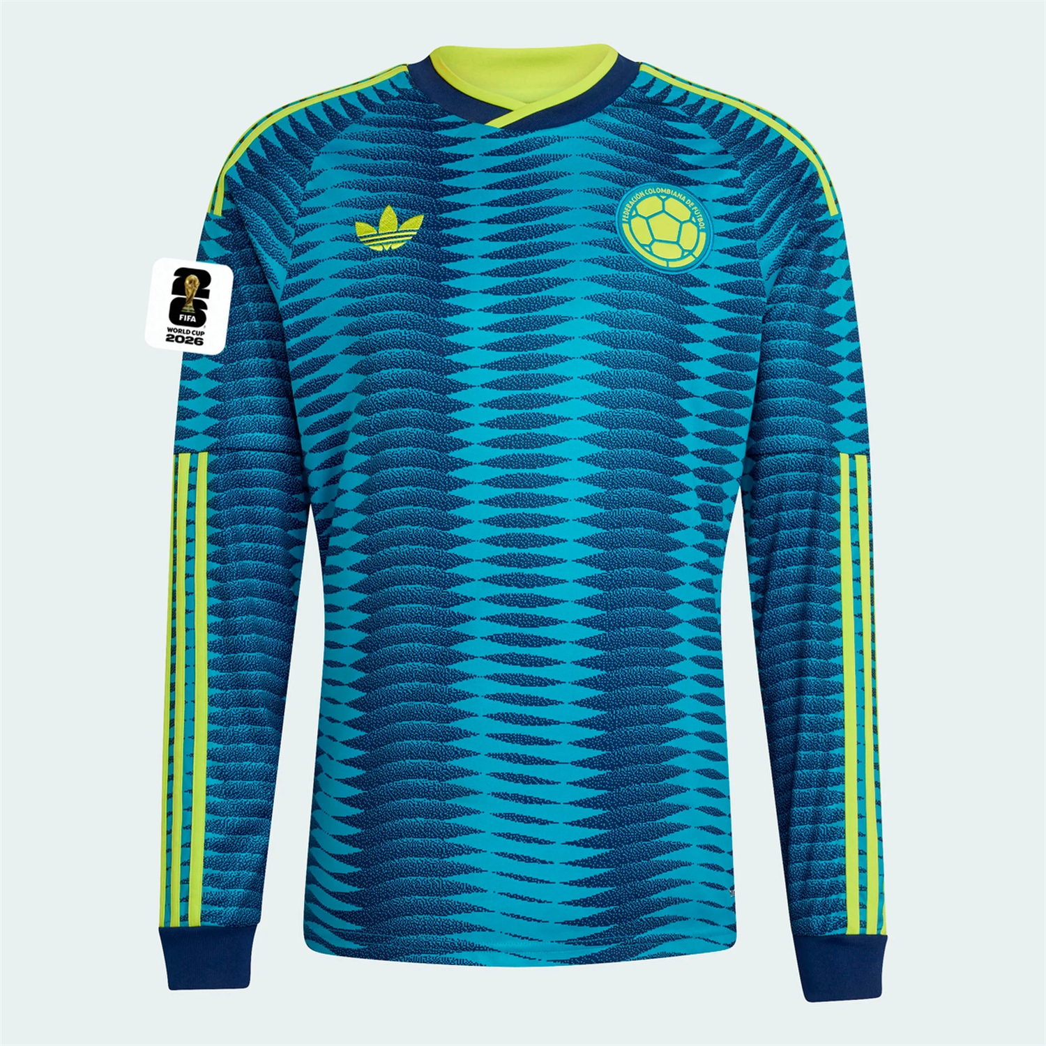 TKH-turbokithub-Colombia 2026 Away Blue Long Sleeves Jersey - Fans Version