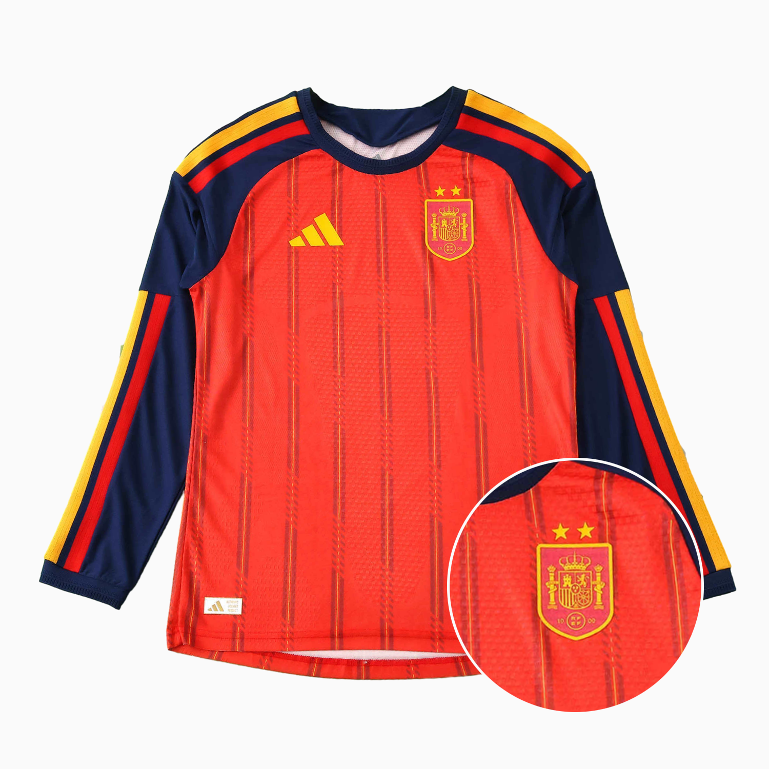 TKH-turbokithub-【Two-Crown Star】Spain 2026 Home Long Sleeves Jersey - Player Version