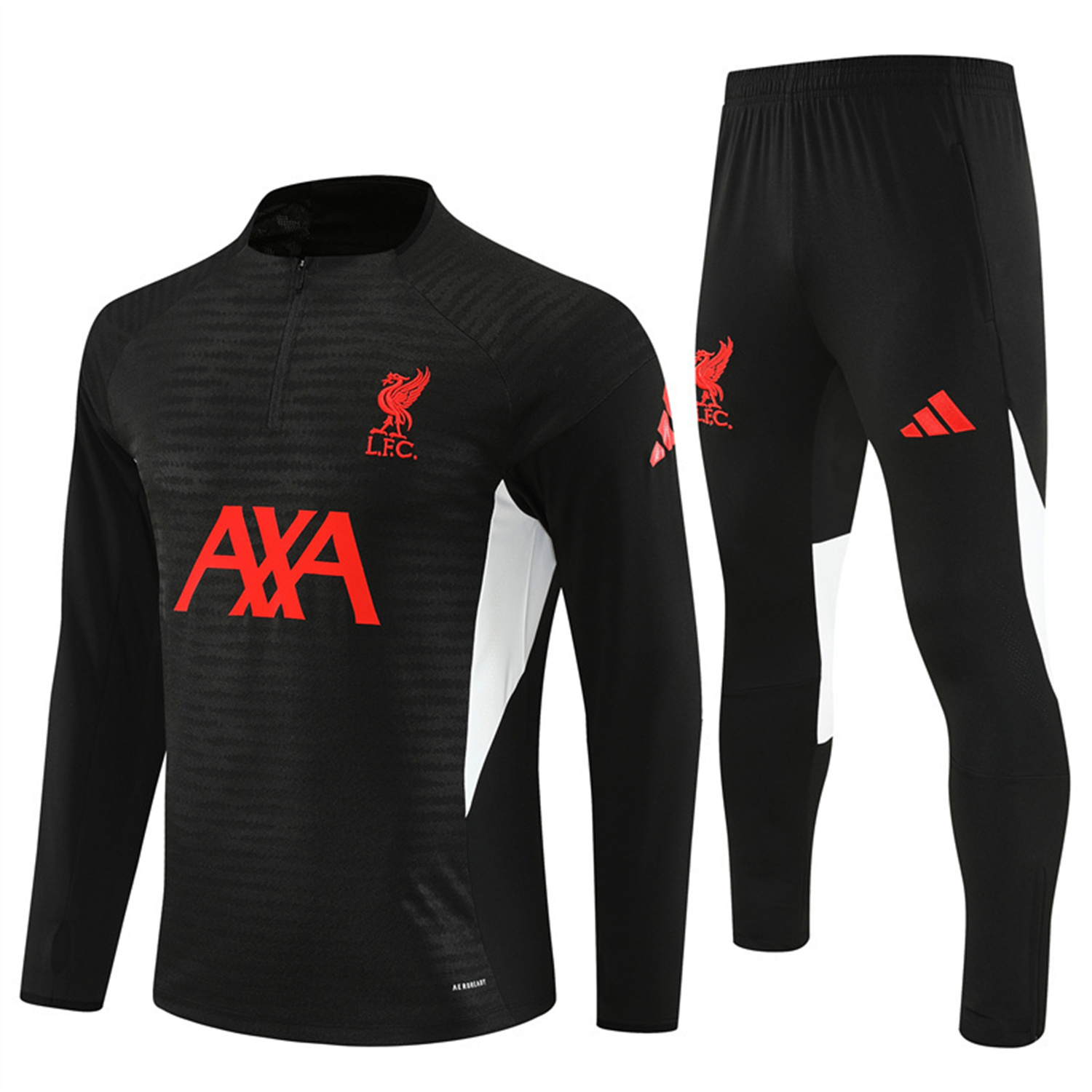 TKH-turbokithub-Liver.pool 25-26 Long Sleeve Training Set - Player Version - Black Top & Black Pants