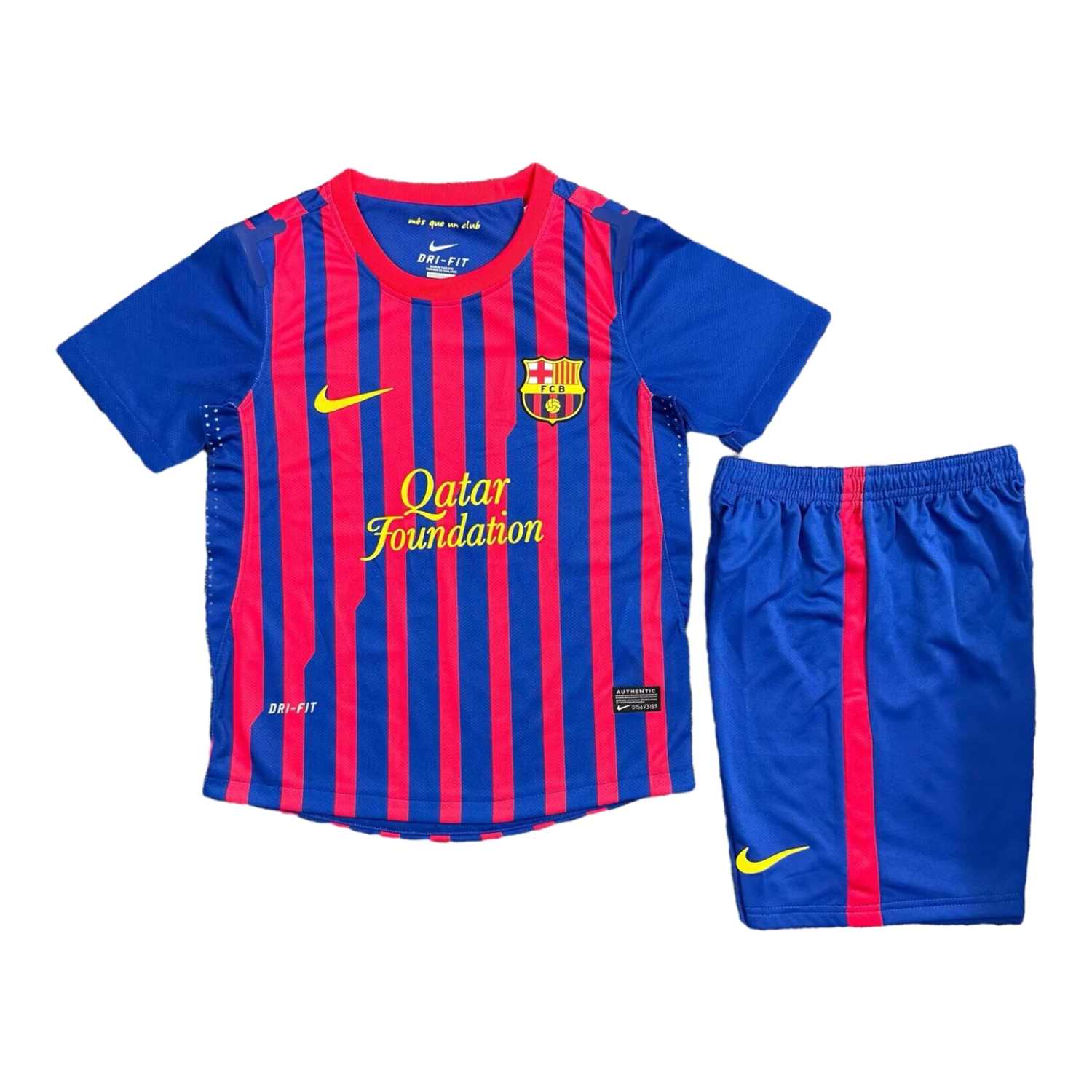 TKH-turbokithub-Retro Barcelona 2011-12 Home Kids Kit