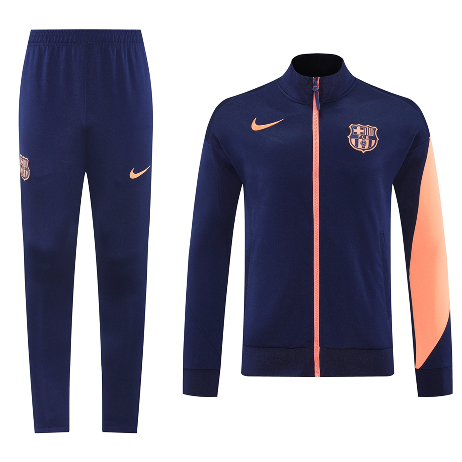 TKH-turbokithub-Barcelona 25-26 Jacket Training Tracksuit - Royal Blue top & Royal Blue Pants