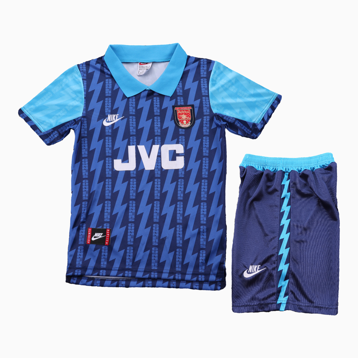 TKH-turbokithub-Retro Arsenal 1994-95 Away Kids Kit
