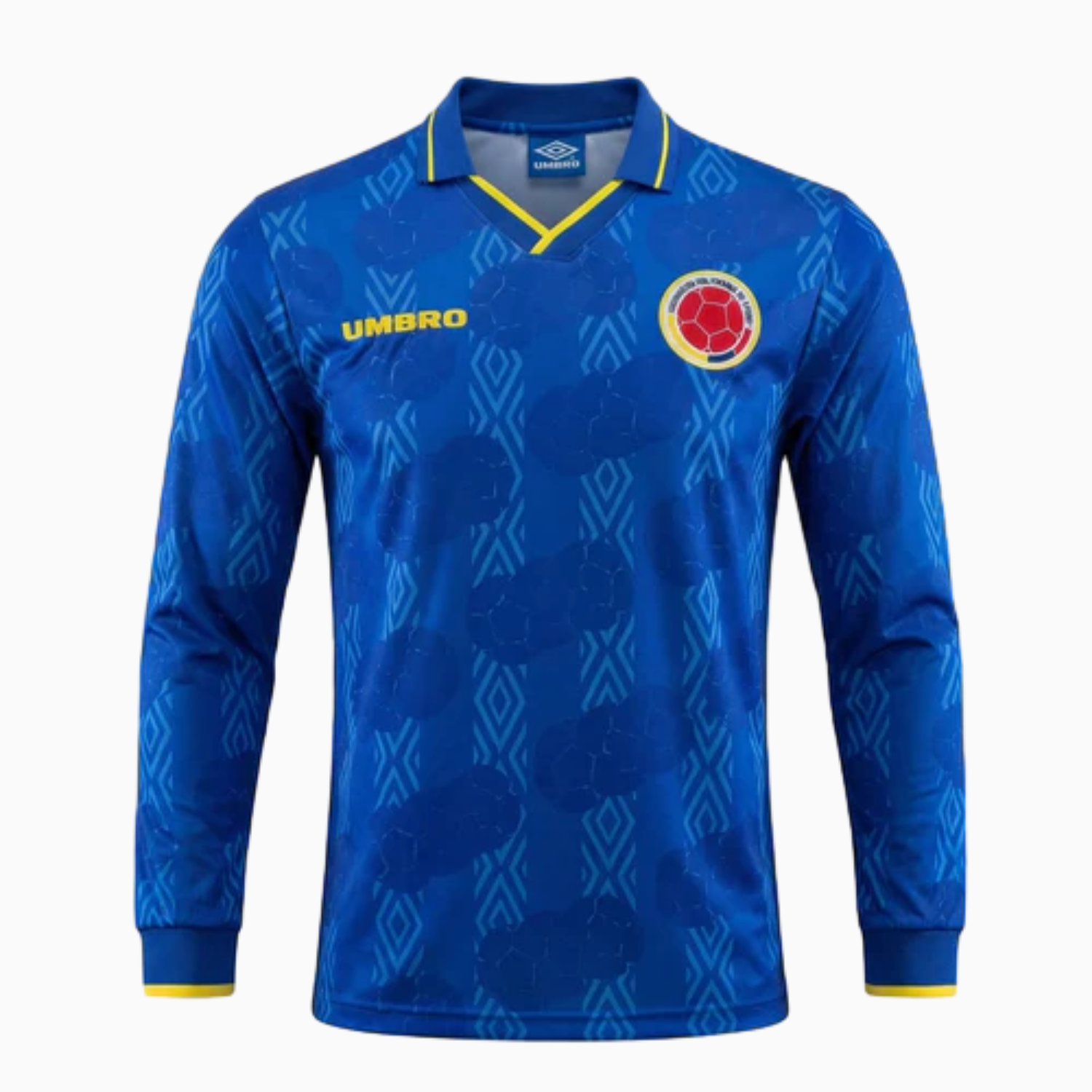 TKH-turbokithub-Retro Colombia 1994 Away Long Sleeves Jersey