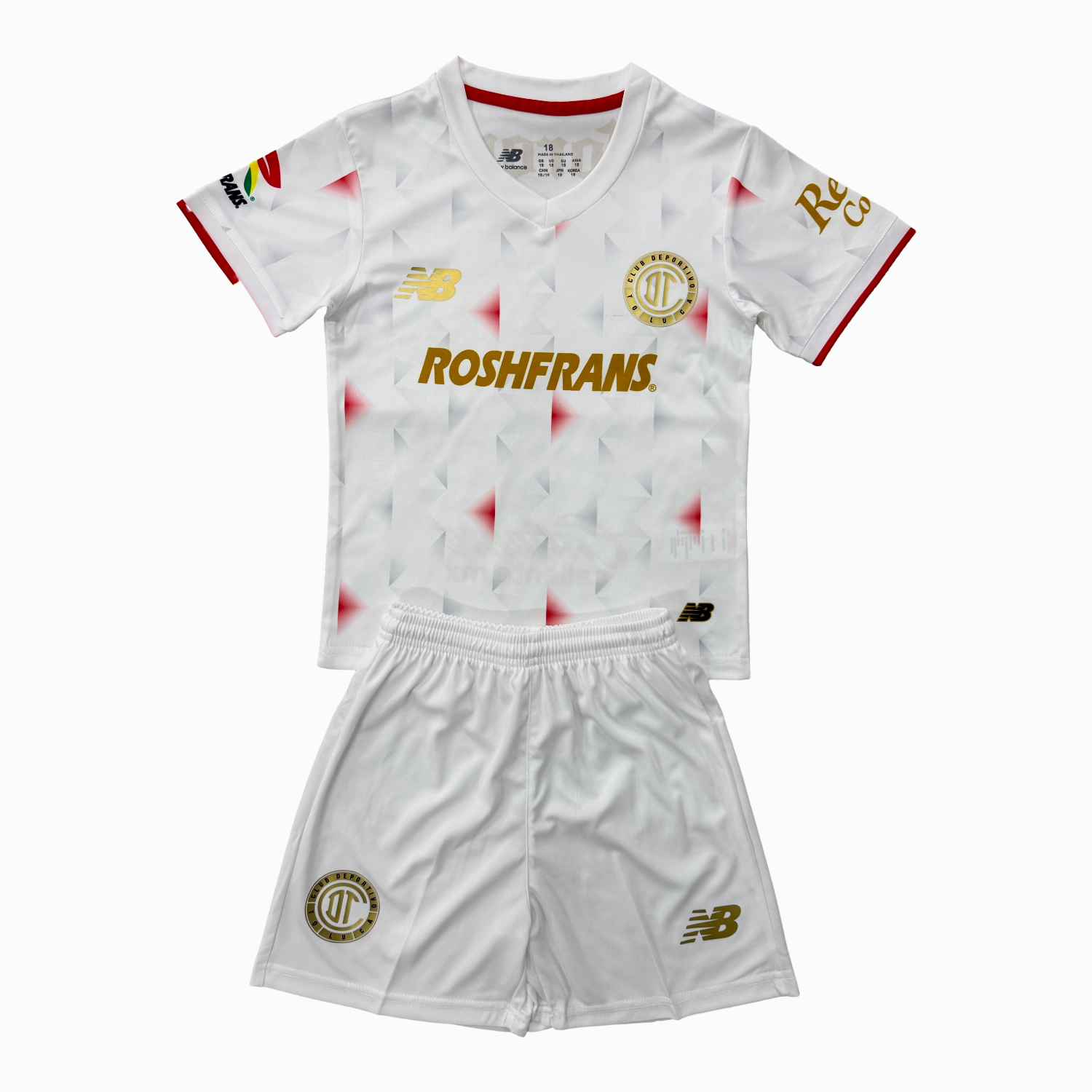 TKH-turbokithub-Toluca 25-26 Away White Men's Adult Jersey Set - Fans Version