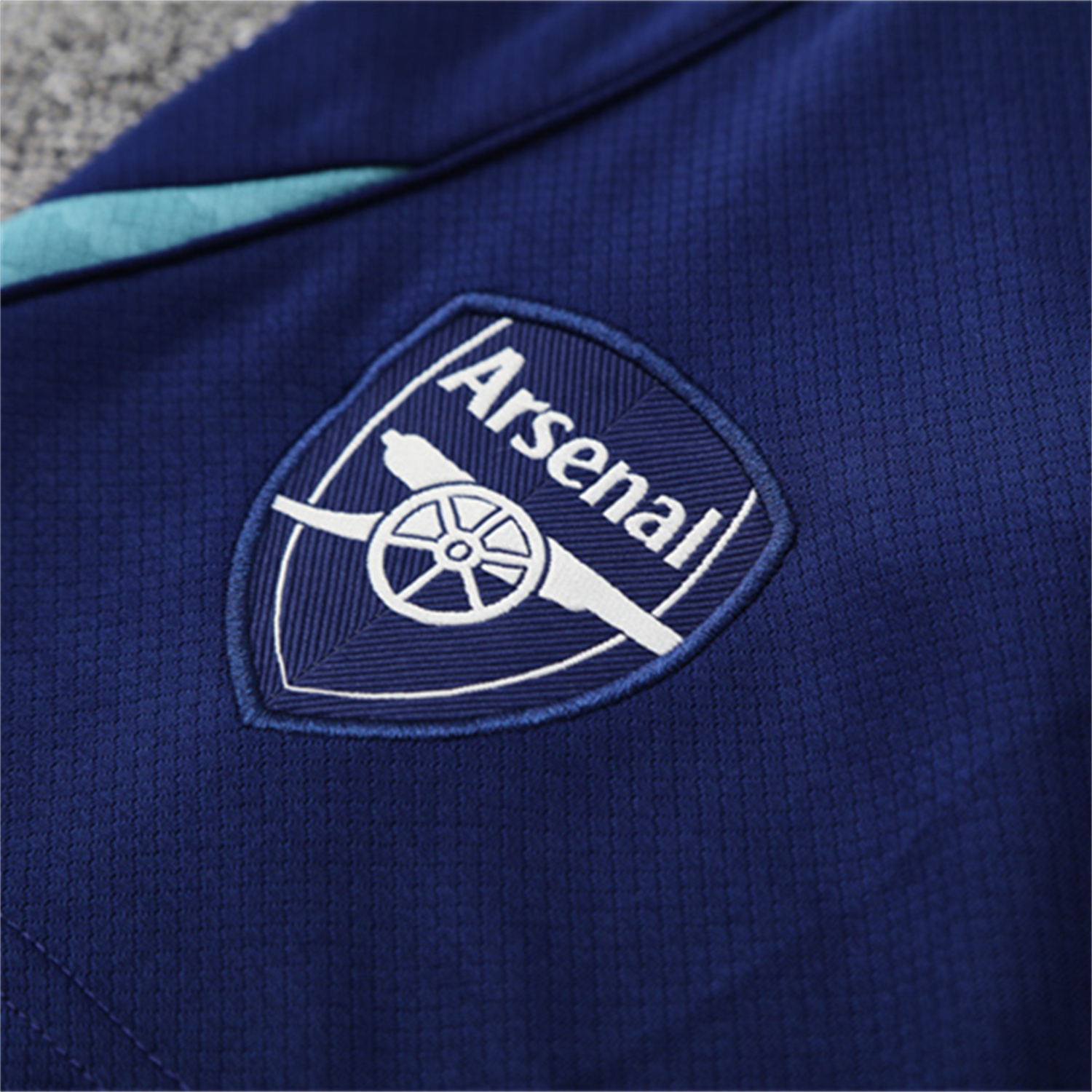 TKH-turbokithub-Arsenal 25-26 Kids Short-Sleeve Training Set - Green Top and Deep Blue Shorts