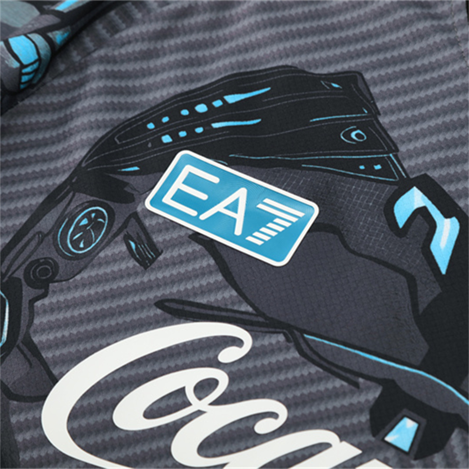 TKH-turbokithub-Napoli 25-26 Short-Sleeve Training Set - Gray Mecha Top & Black Shorts