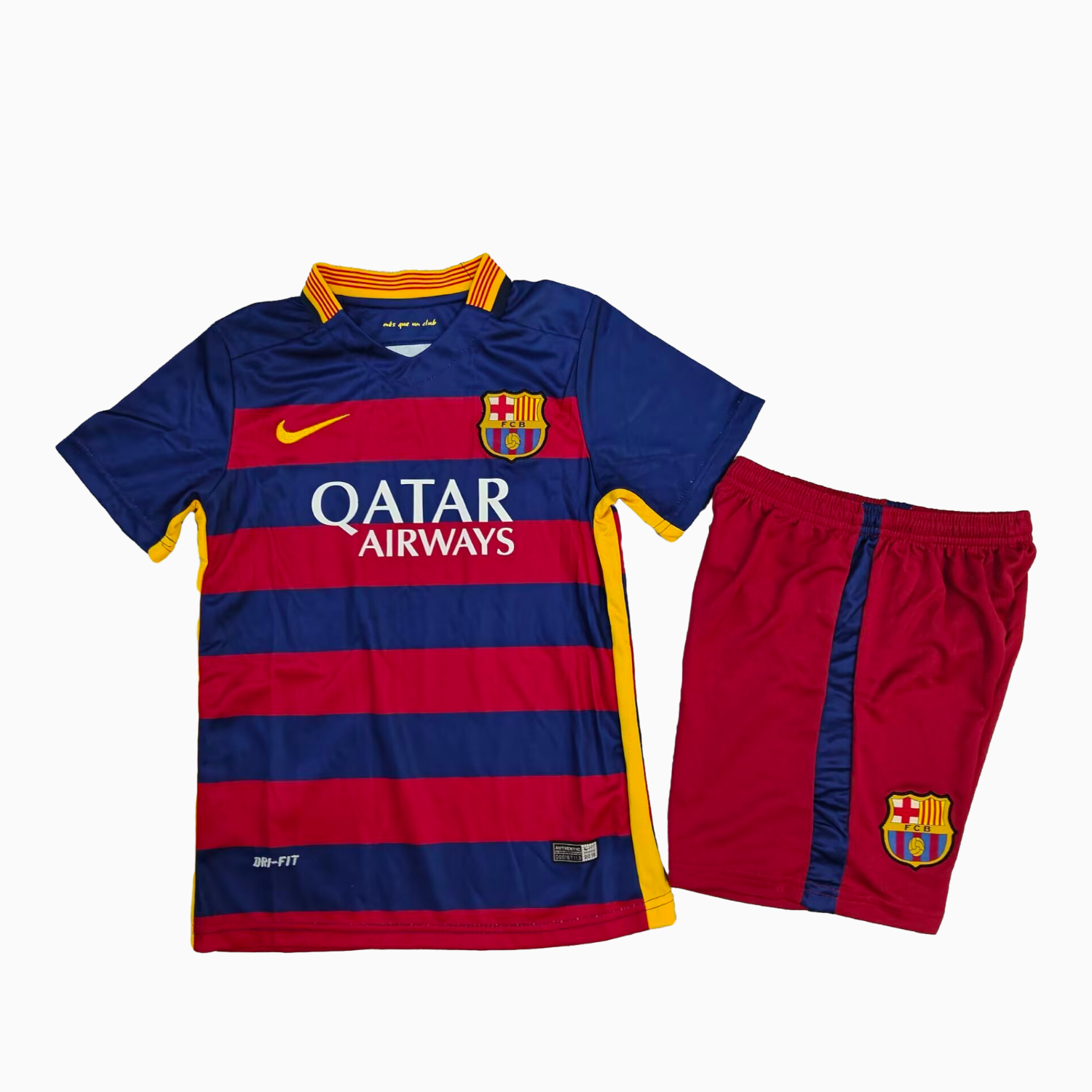 TKH-turbokithub-Retro Barcelona 2015-16 Home Kids Kit