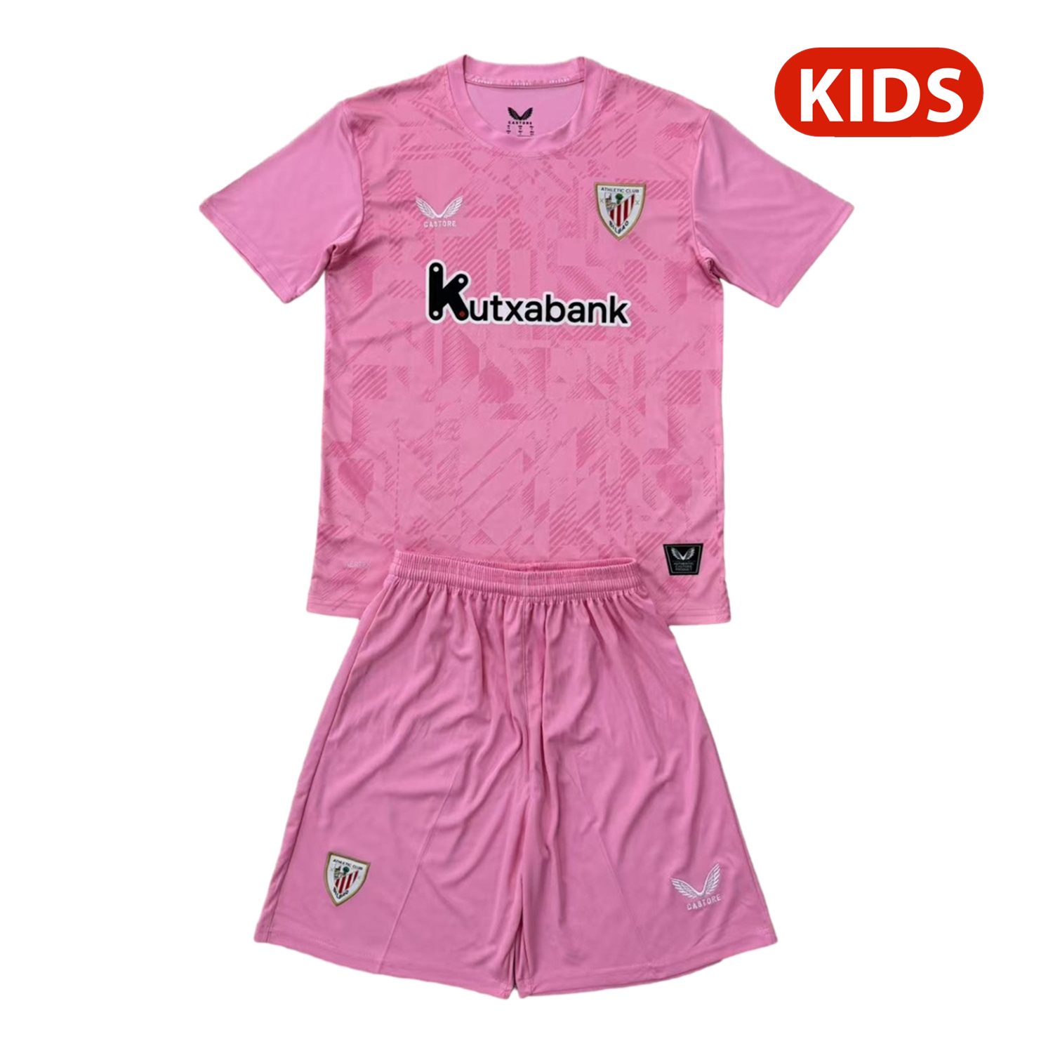 TKH-turbokithub-Athletic Bilbao 25-26 Pink Goalkeeper Kids Kit