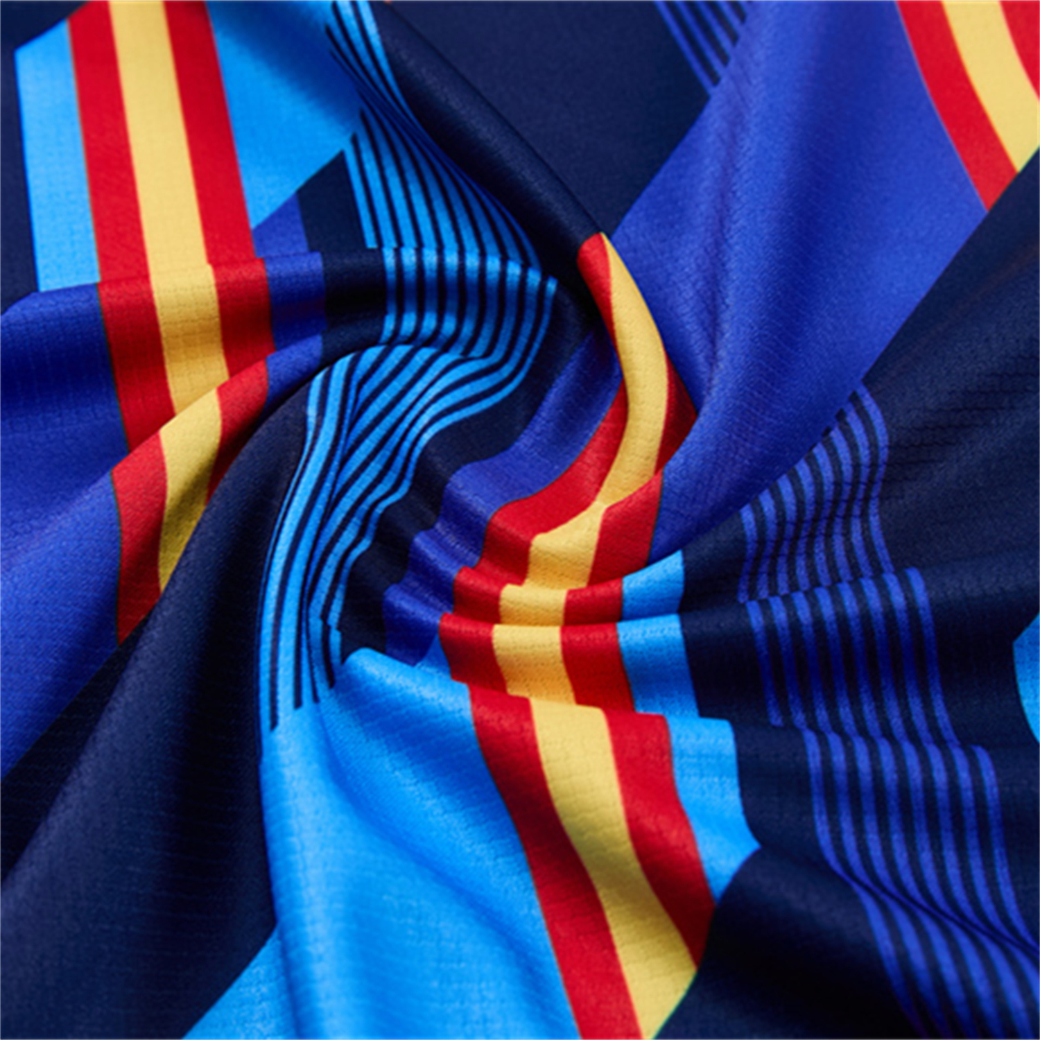 TKH-turbokithub-Spain 2026 Kids Short-Sleeve Training Set - Royal Blue And Yellow Top & Royal Blue Shorts