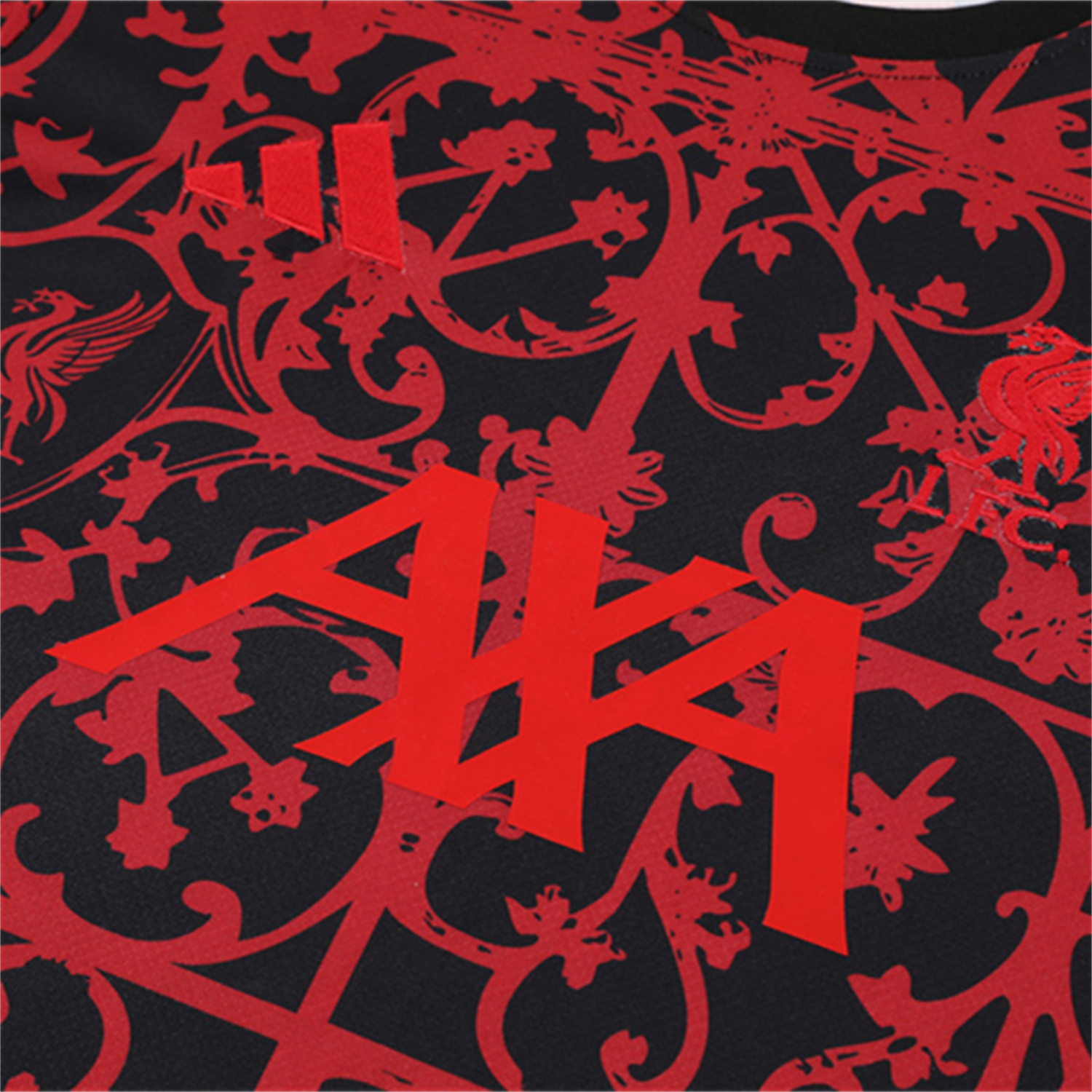 TKH-turbokithub-Liver.pool 25-26 Short-Sleeve Training Set - Red Camouflage Top & Black Shorts