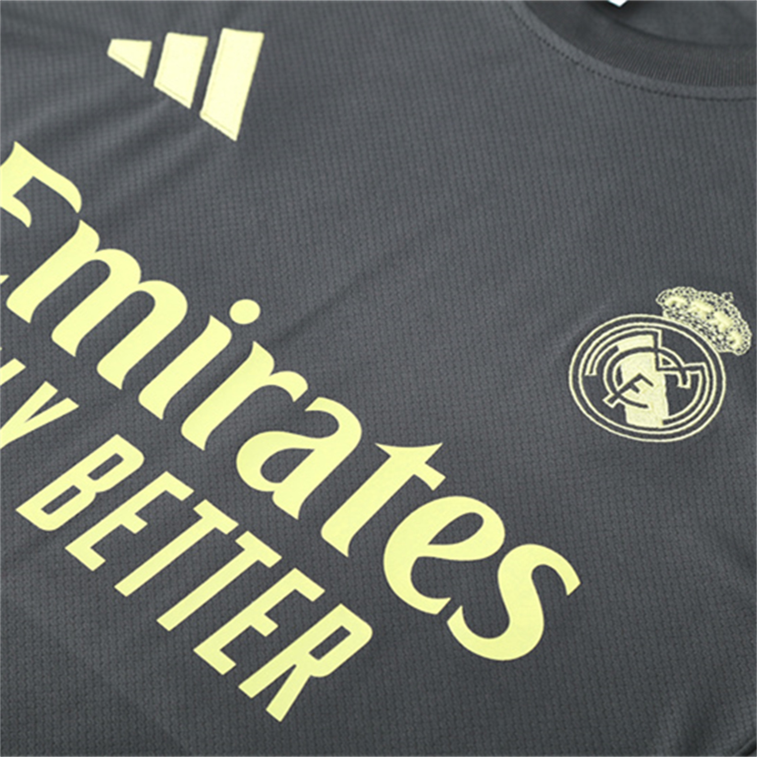 TKH-turbokithub-Real Madrid 25-26 Kids Short-Sleeve Training Set - Deep Grey Top and Shorts
