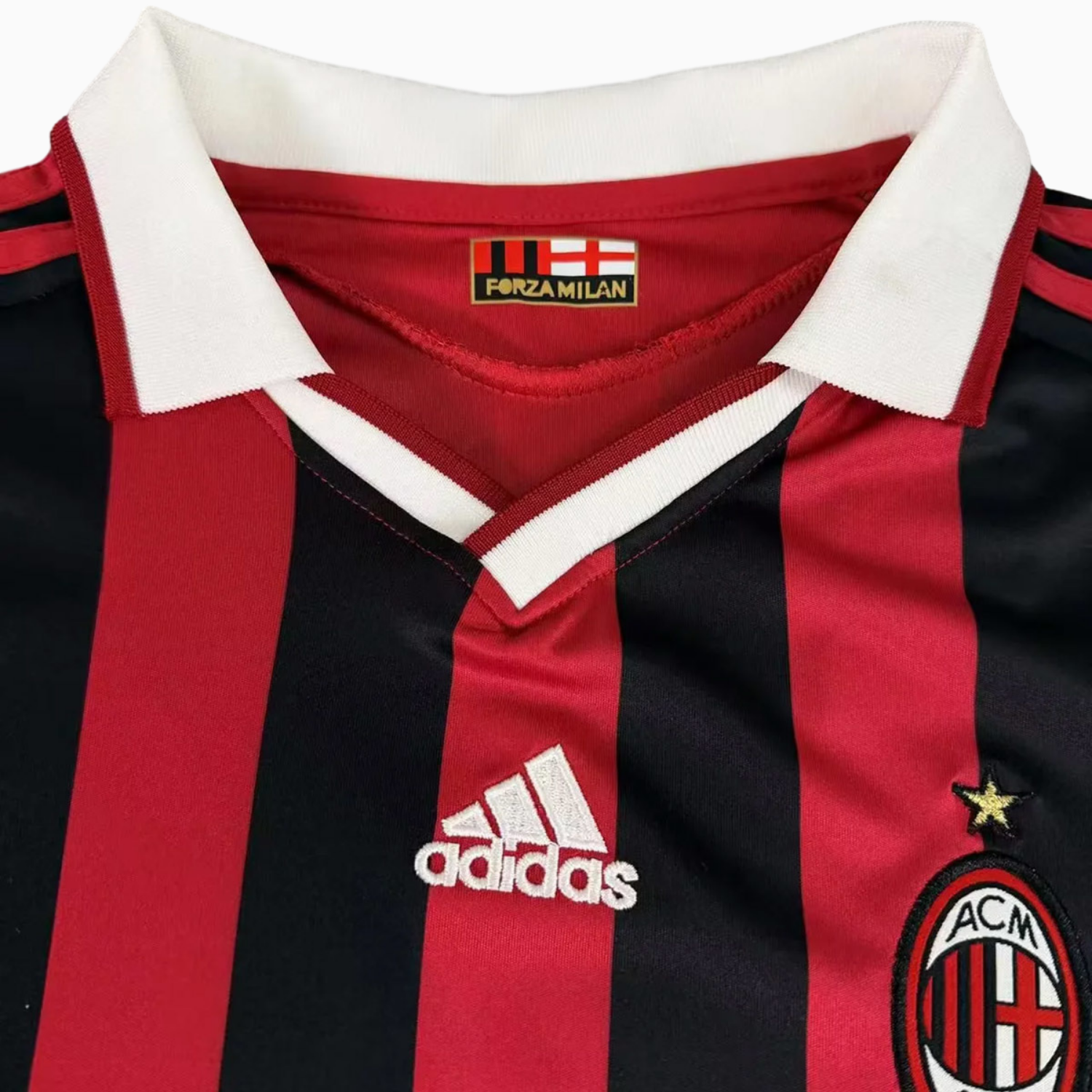 TKH-turbokithub-Retro AC Milan 2009-10 Home Red Long Sleeves Kids Kit