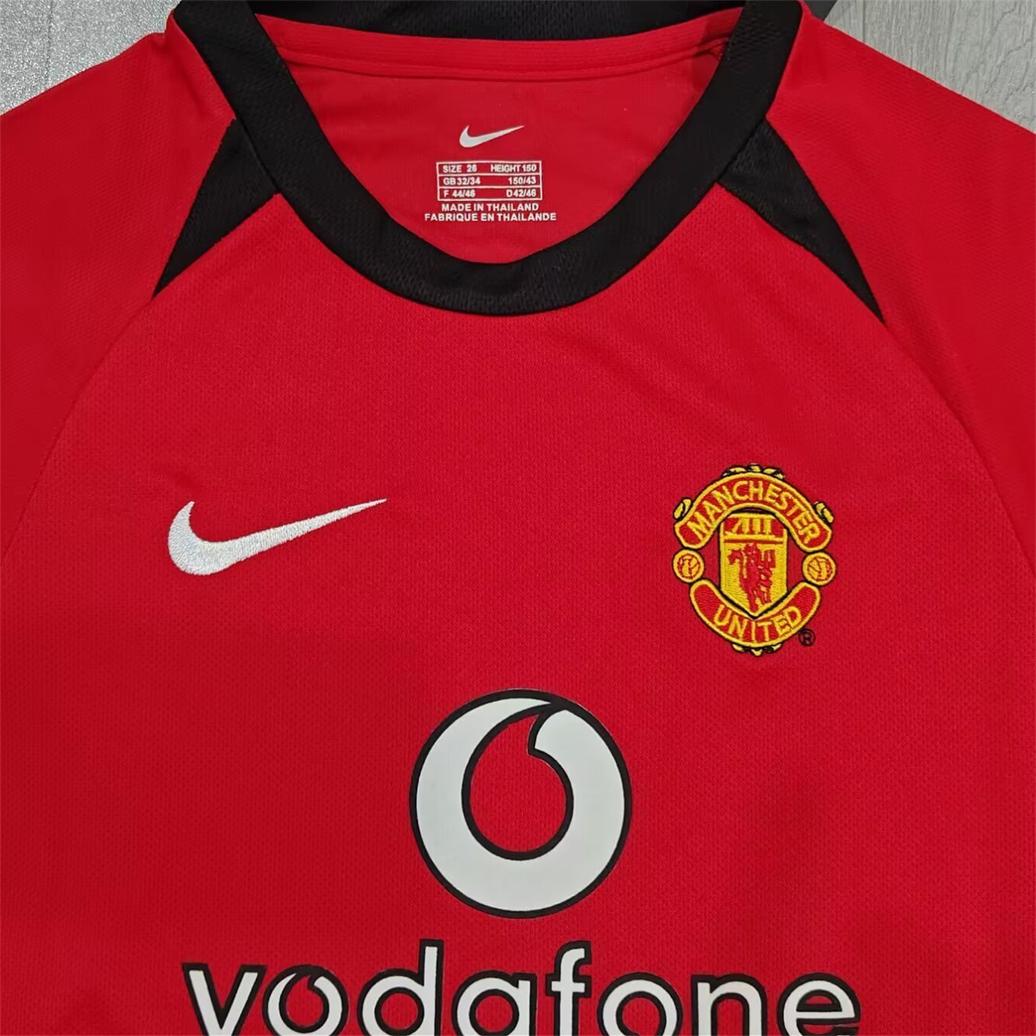 TKH-turbokithub-Retro Manchester United 2002-04 Home Kids Kit