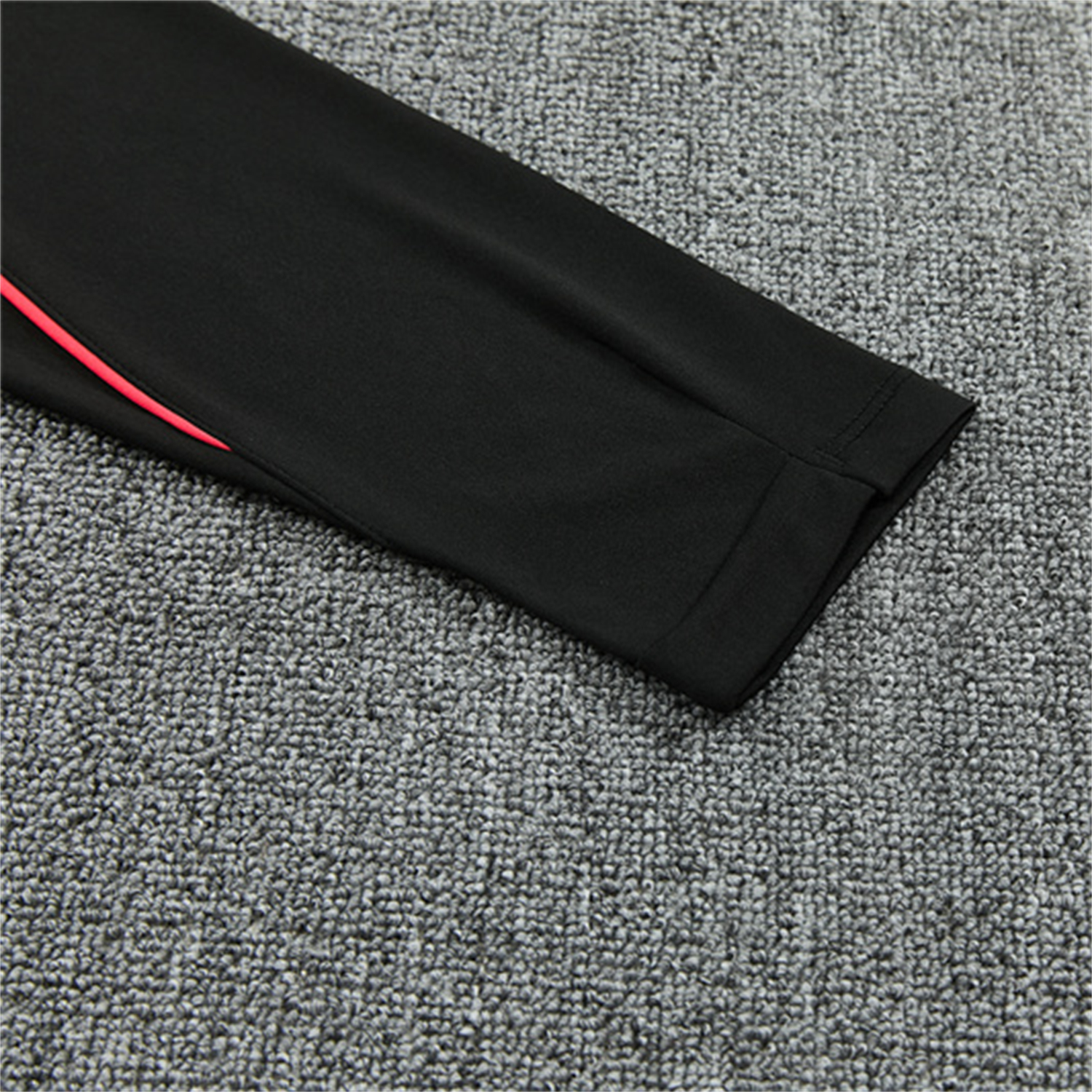 TKH-turbokithub-Brazil X JD 2026 Kids Long Sleeves Training Set - Black Top And Black Orange Pants