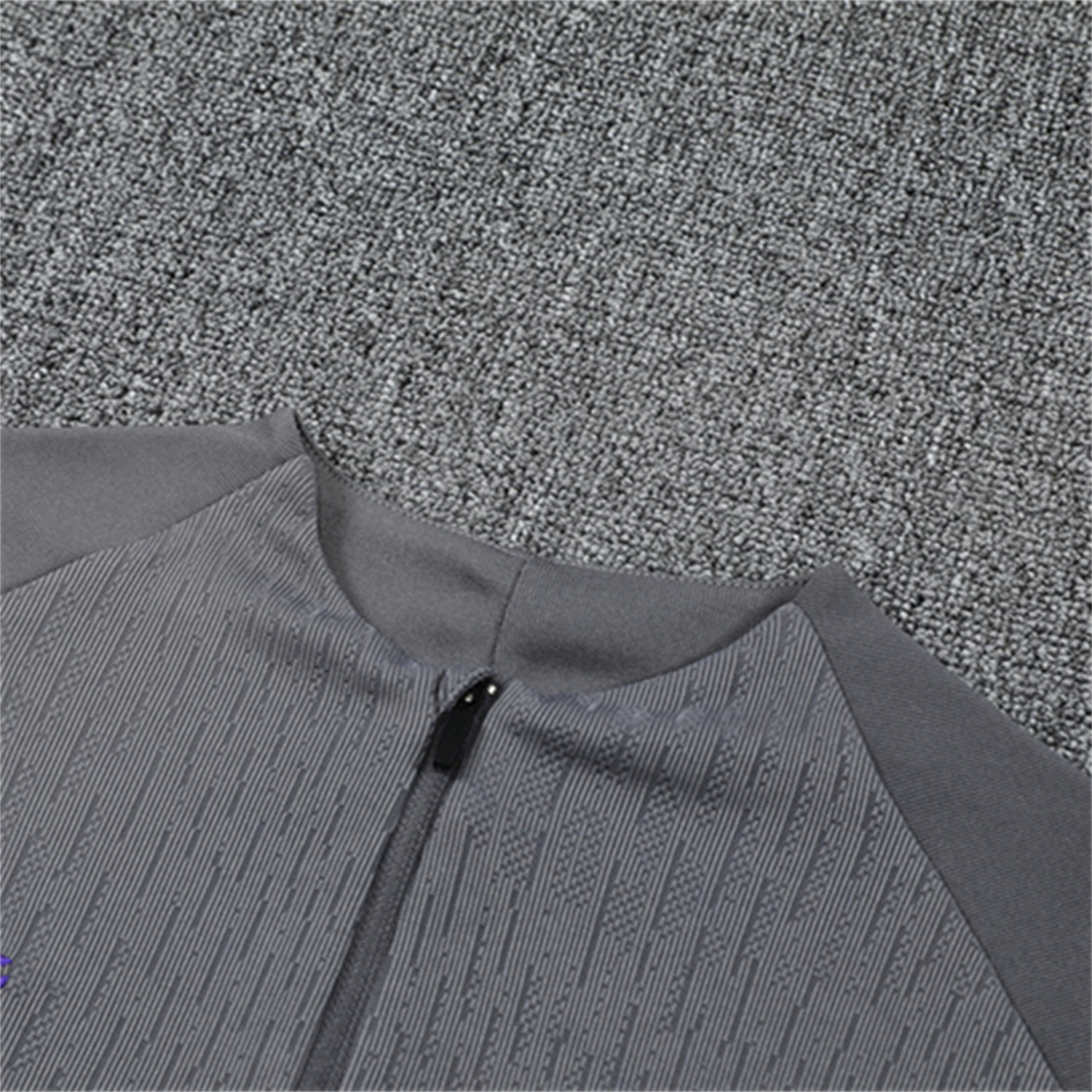 TKH-turbokithub-Barcelona 25-26 Long Sleeve Training Set - Grey Top & Black Pants